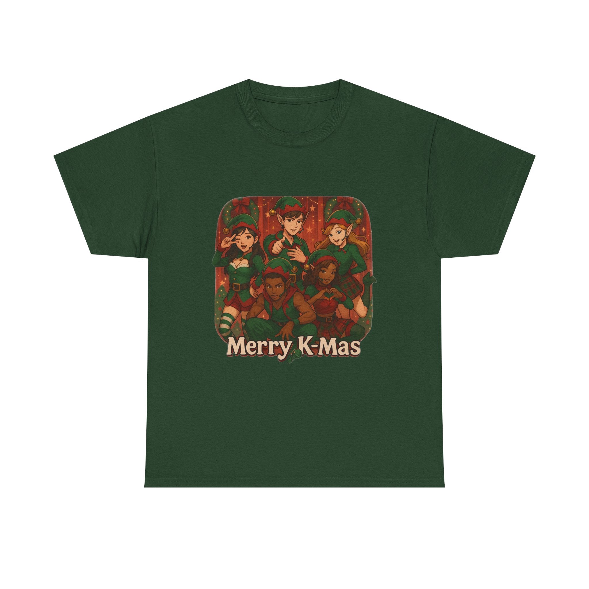 Christmas K-Pop Group Tee "Merry K-Mas" Holiday T- Shirt