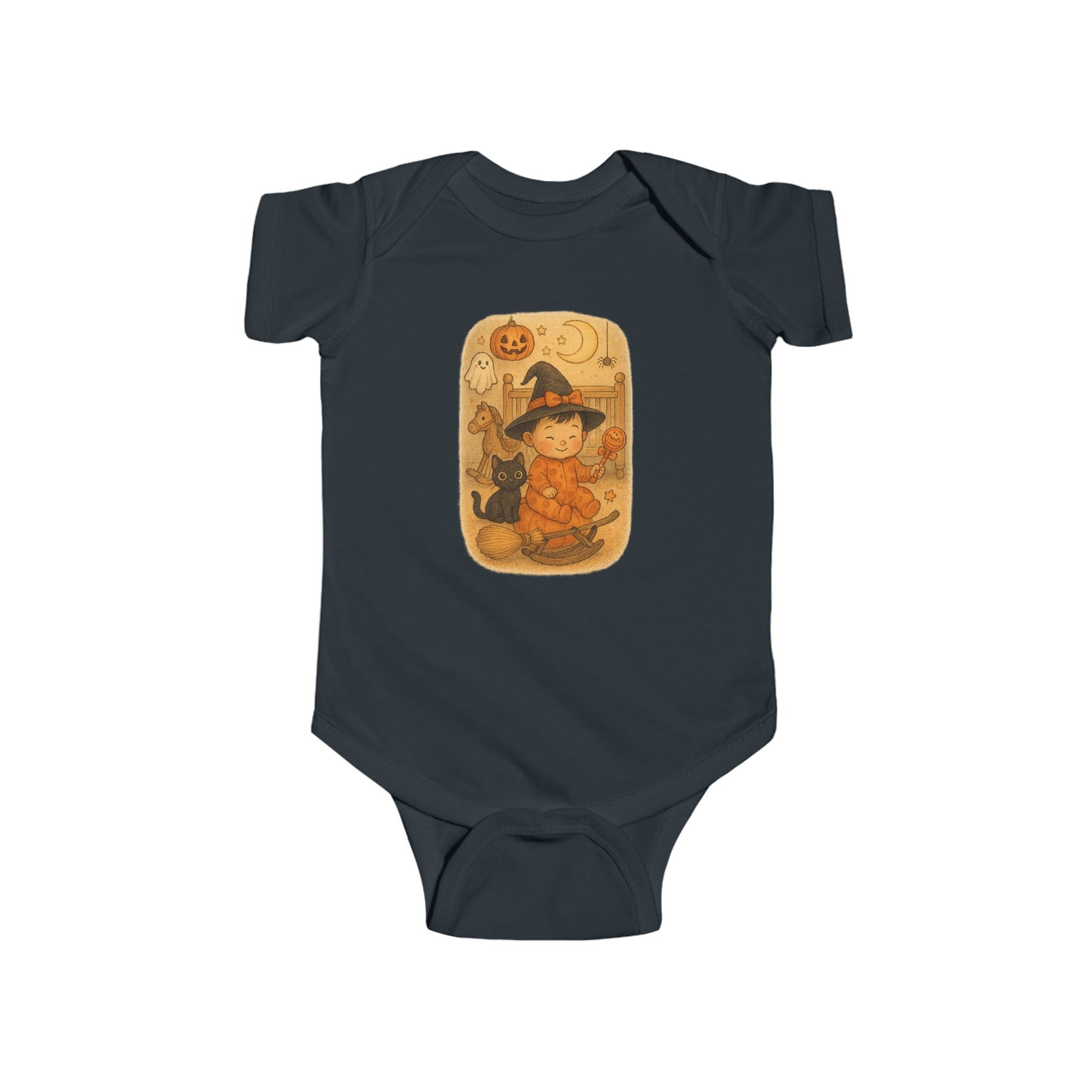 Adorable Halloween-themed Infant Bodysuit, Baby Outfit, Halloween Costume, Newborn Gift, Fall Festivities