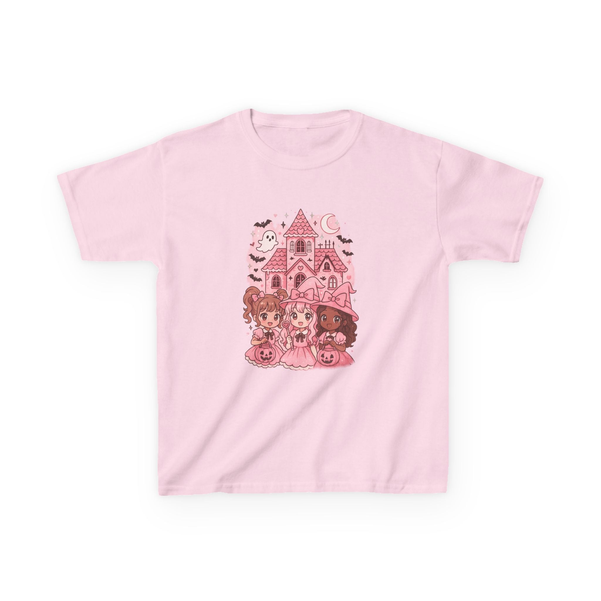 Anime Cartoon Cute Halloween Kids Tee | Girly Fun Shirt for Children