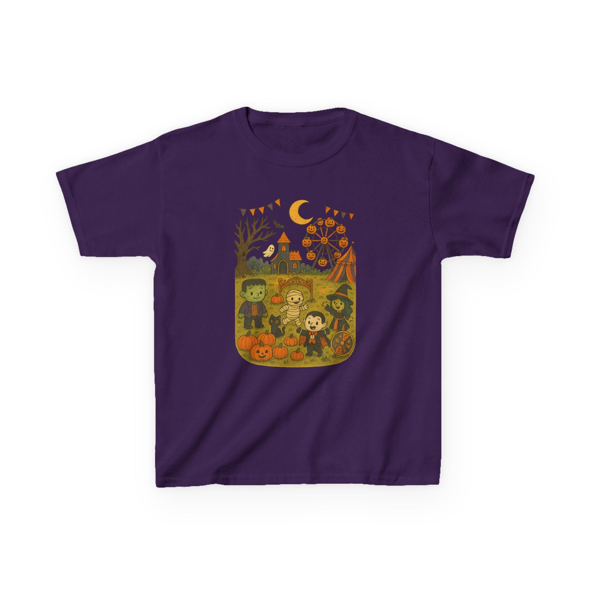 Halloween Kids Tee, Cute Autumn T-Shirt, Fall Festival Shirt, Trick or Treat Clothing, Kids Halloween Party Outfit
