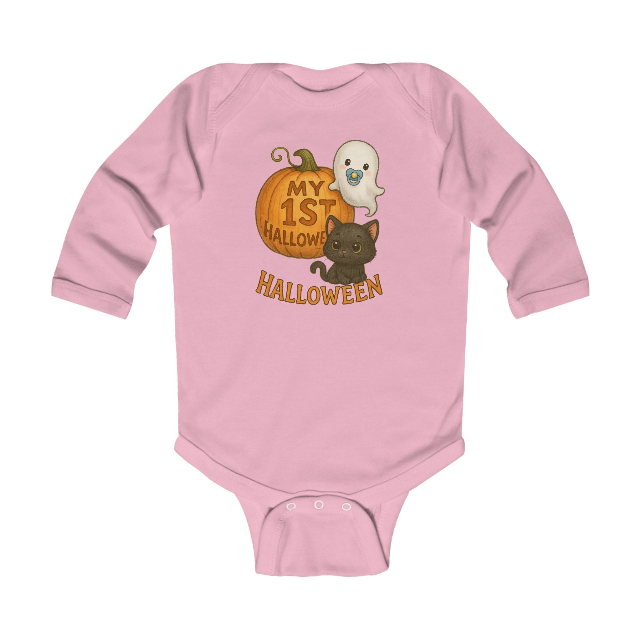 My 1st Halloween Bodysuit, Infant Long Sleeve Bodysuit, Cute Halloween Baby Outfit, Baby Shower Gift