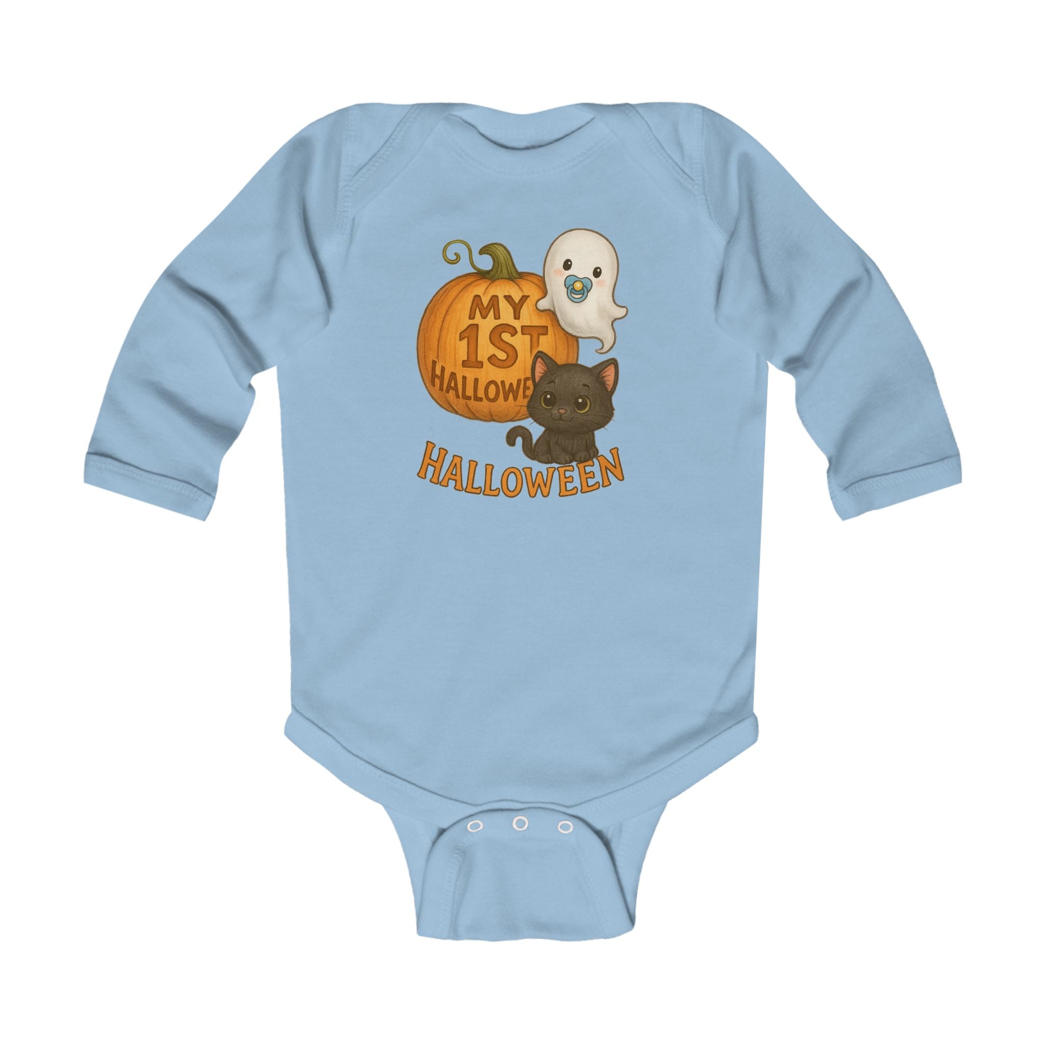 My 1st Halloween Bodysuit, Infant Long Sleeve Bodysuit, Cute Halloween Baby Outfit, Baby Shower Gift