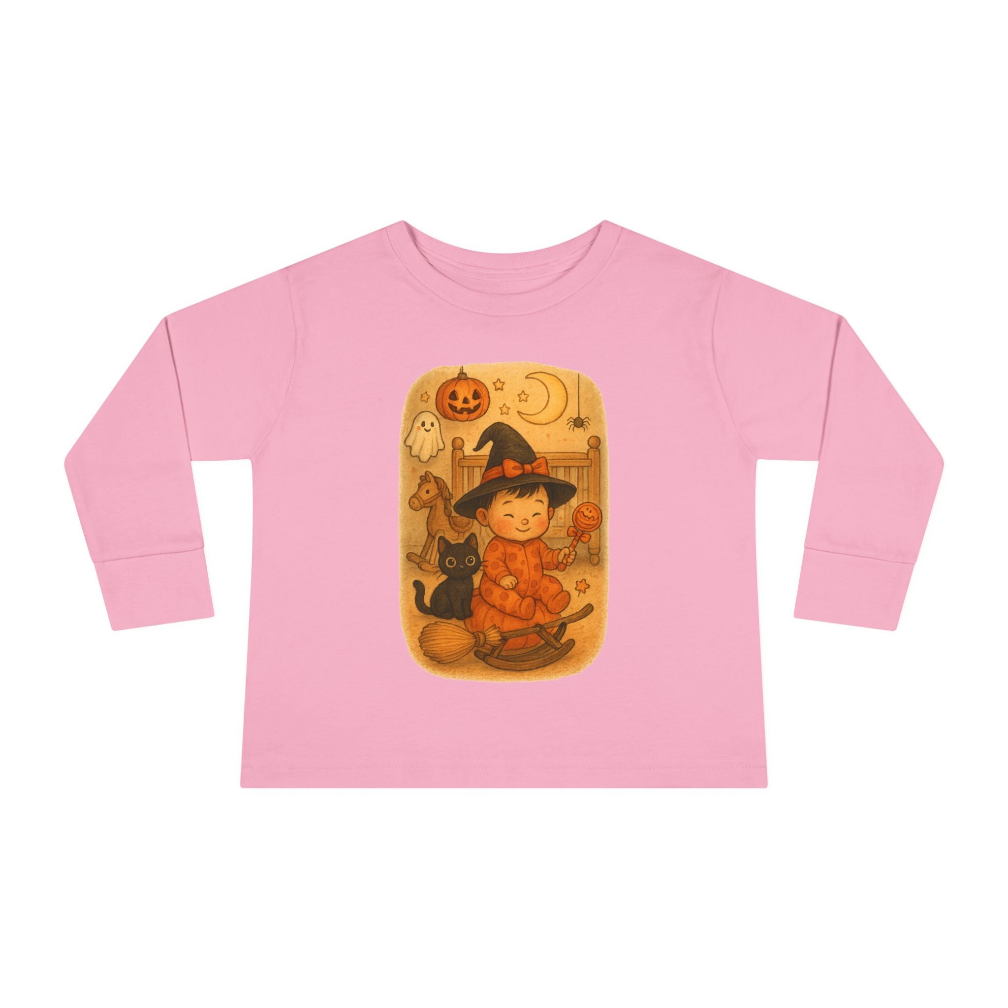 Toddler Witchy Long Sleeve Tee, Halloween Kids Shirt, Cute Toddler Tee, Fall Fashion, Kids Gift, Cozy Toddler Wear
