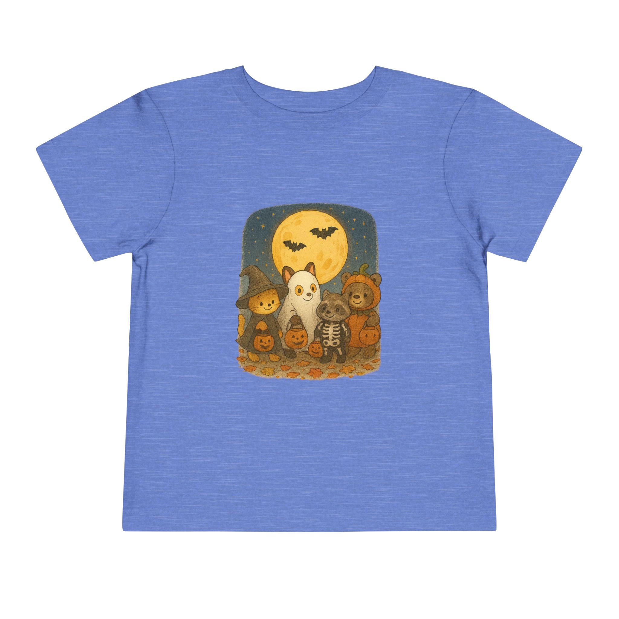 Halloween Toddler Tee, Cute Ghost Design Tee, Toddler Short Sleeve Shirt, Fall Outfit