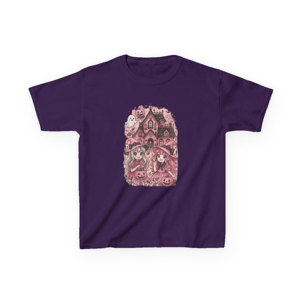 Anime Cartoon, Whimsical Halloween Kids Tee, Cute Cartoon T-Shirt,