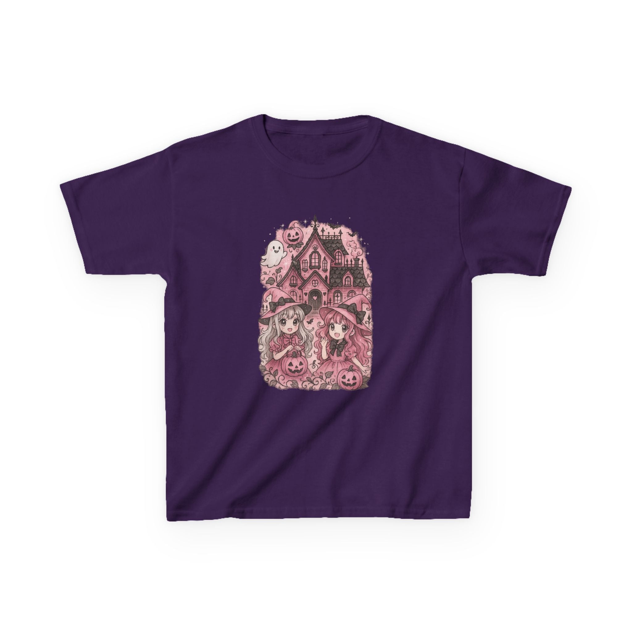 Anime Cartoon, Whimsical Halloween Kids Tee, Cute Cartoon T-Shirt,