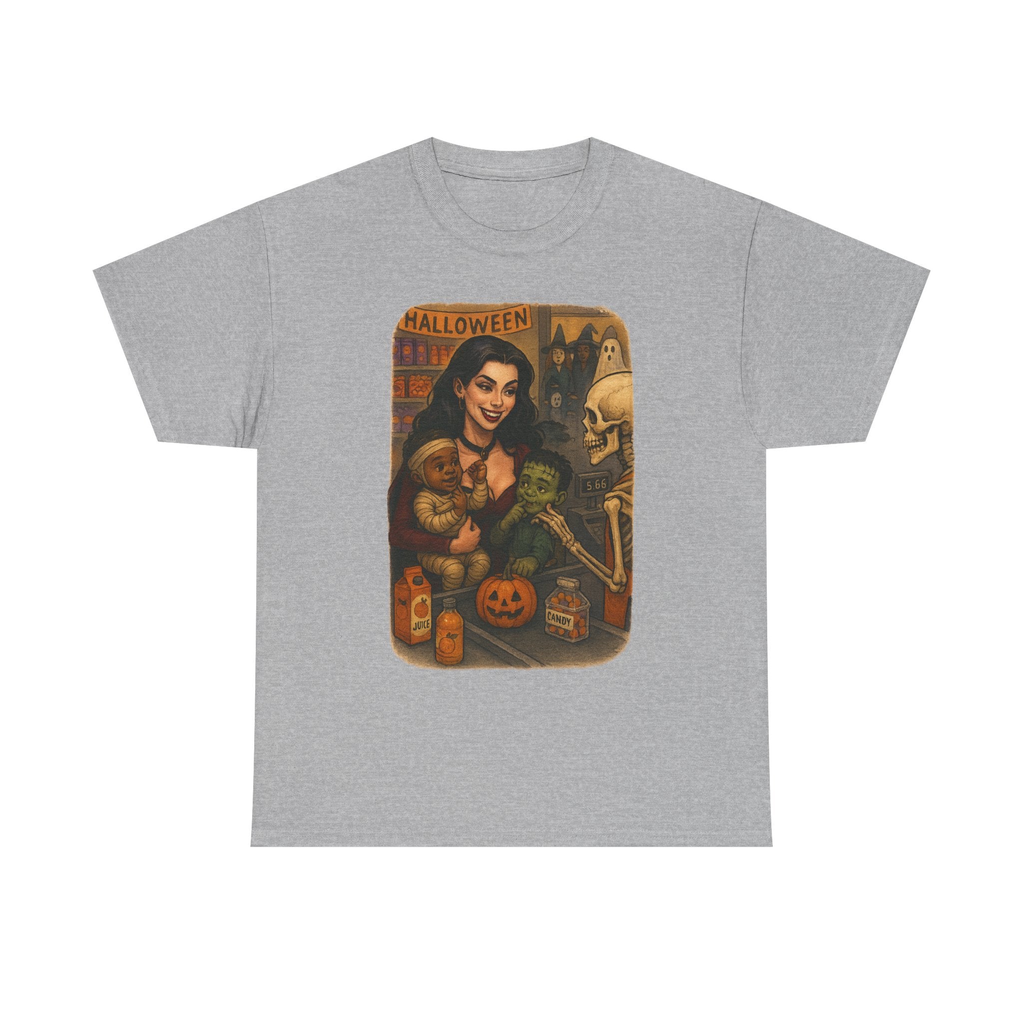 Vintage Halloween Unisex Heavy Cotton Tee, Mama, Mommy Daily life