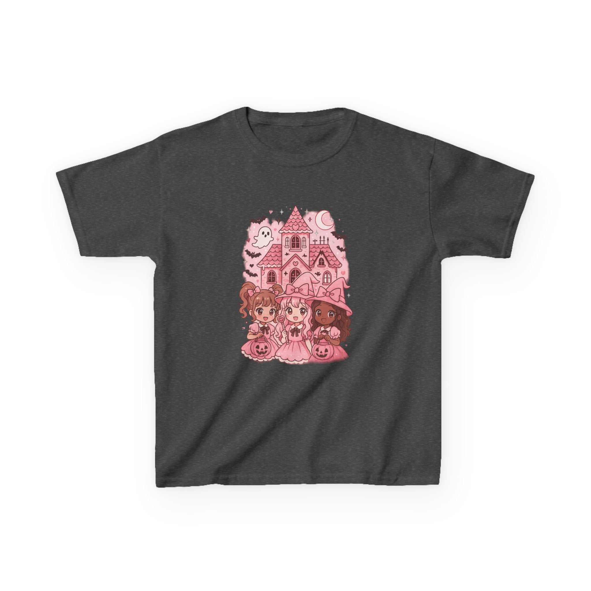 Anime Cartoon Cute Halloween Kids Tee | Girly Fun Shirt for Children