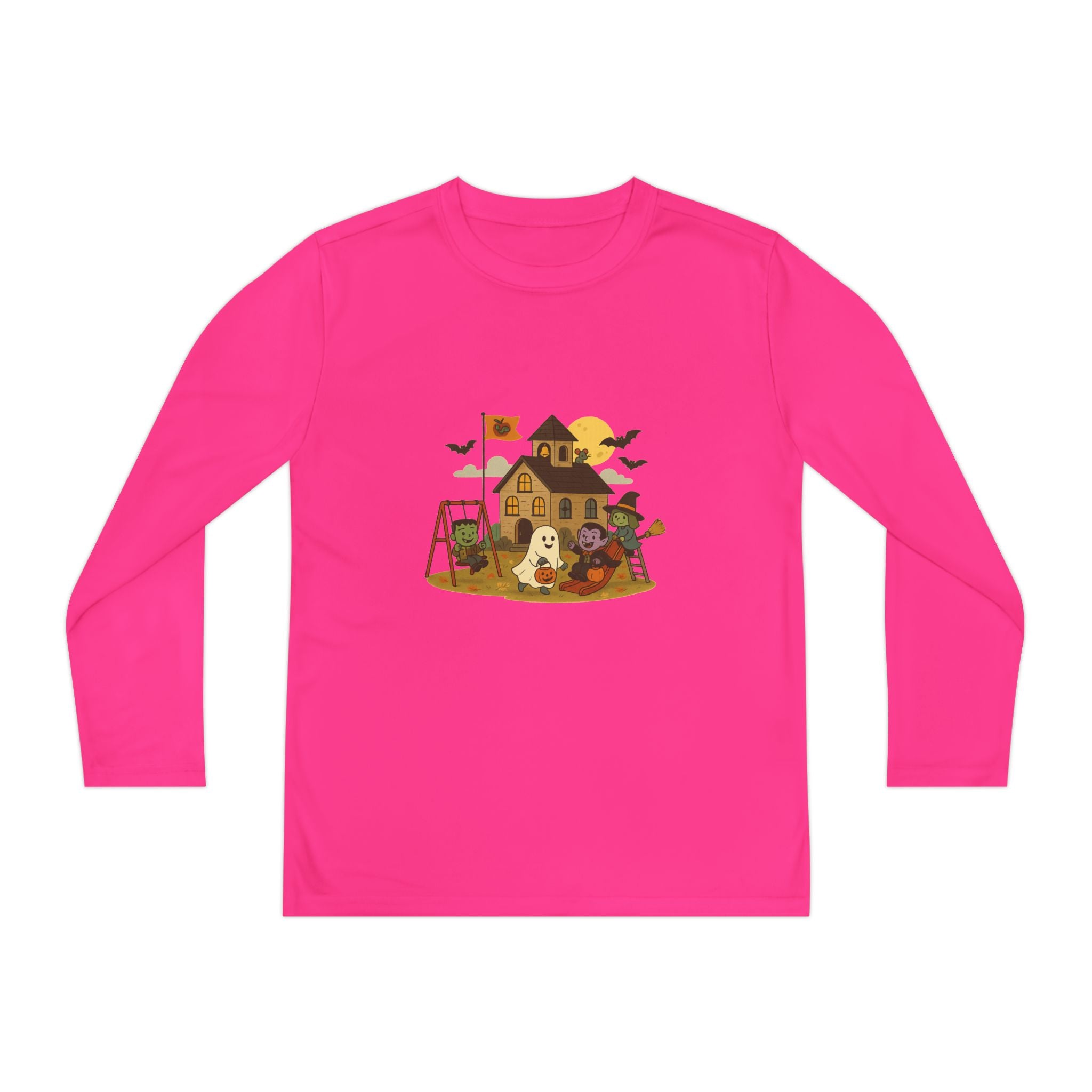 Youth Long Sleeve Adventure Tee, Kids Outdoor T-Shirt, Playtime Shirt, Gift for Boys & Girls, Fall Fashion, Halloween Party Wear