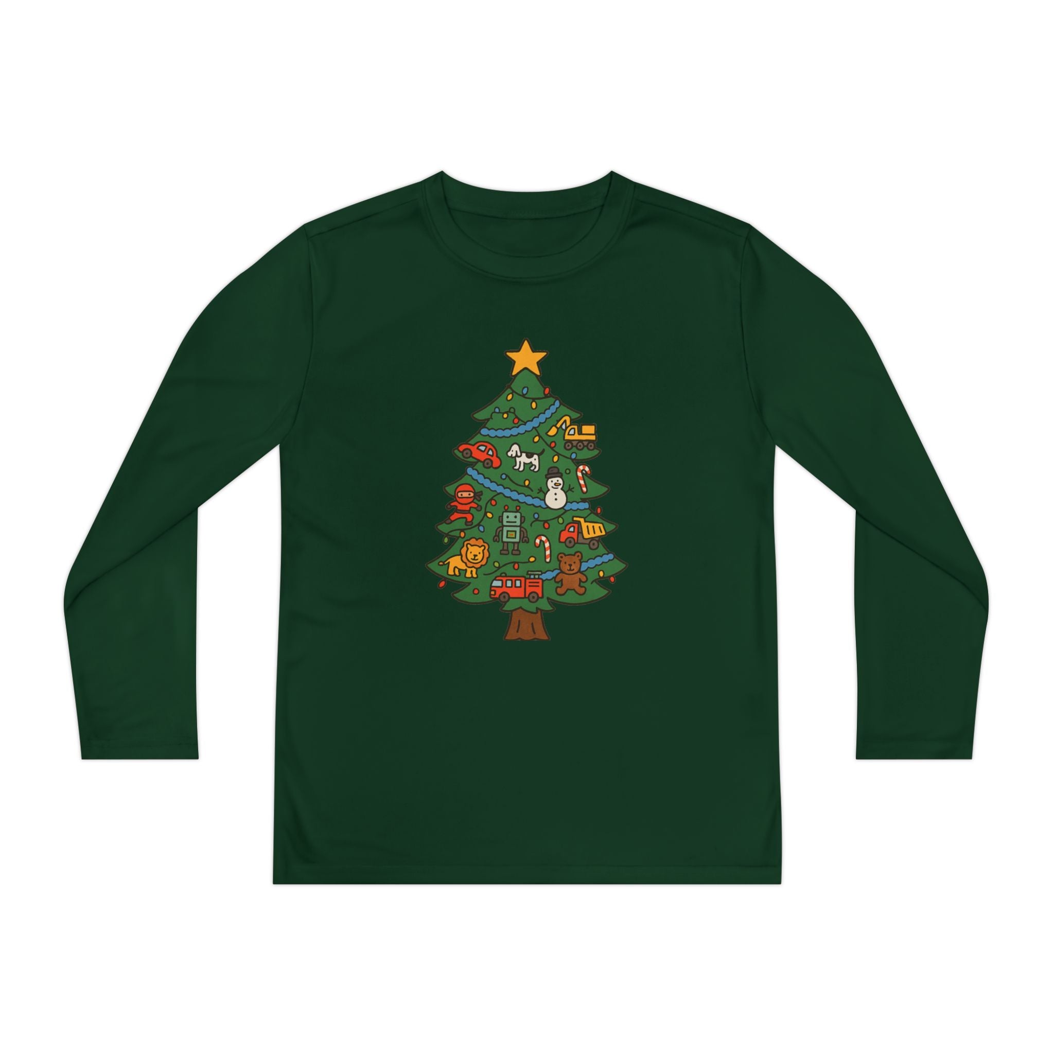 Kids' Christmas Tree Long Sleeve Tee