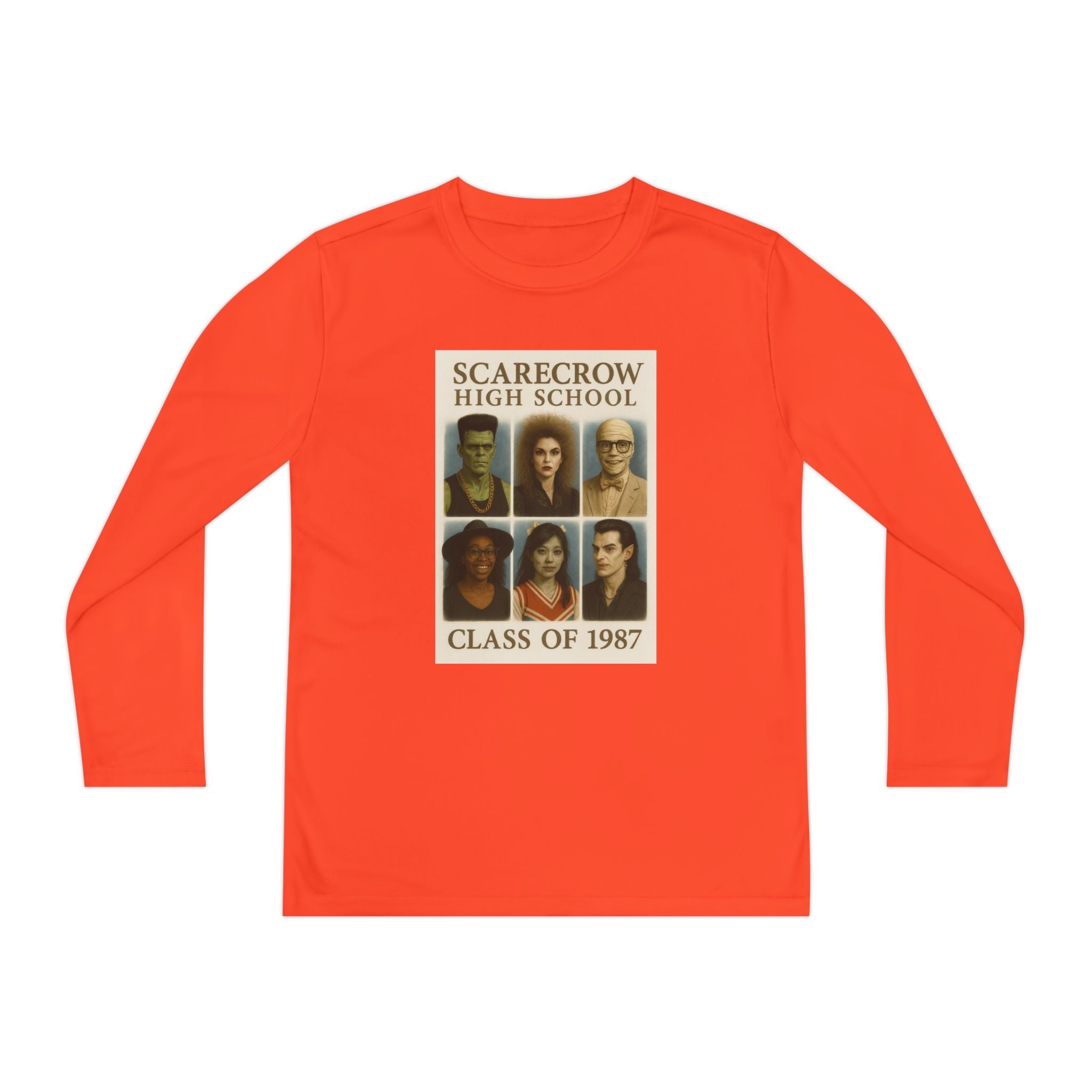 Scarecrow High School Class of 1987 Youth Long Sleeve Tee, School Spirit Apparel, Unique Gift Idea