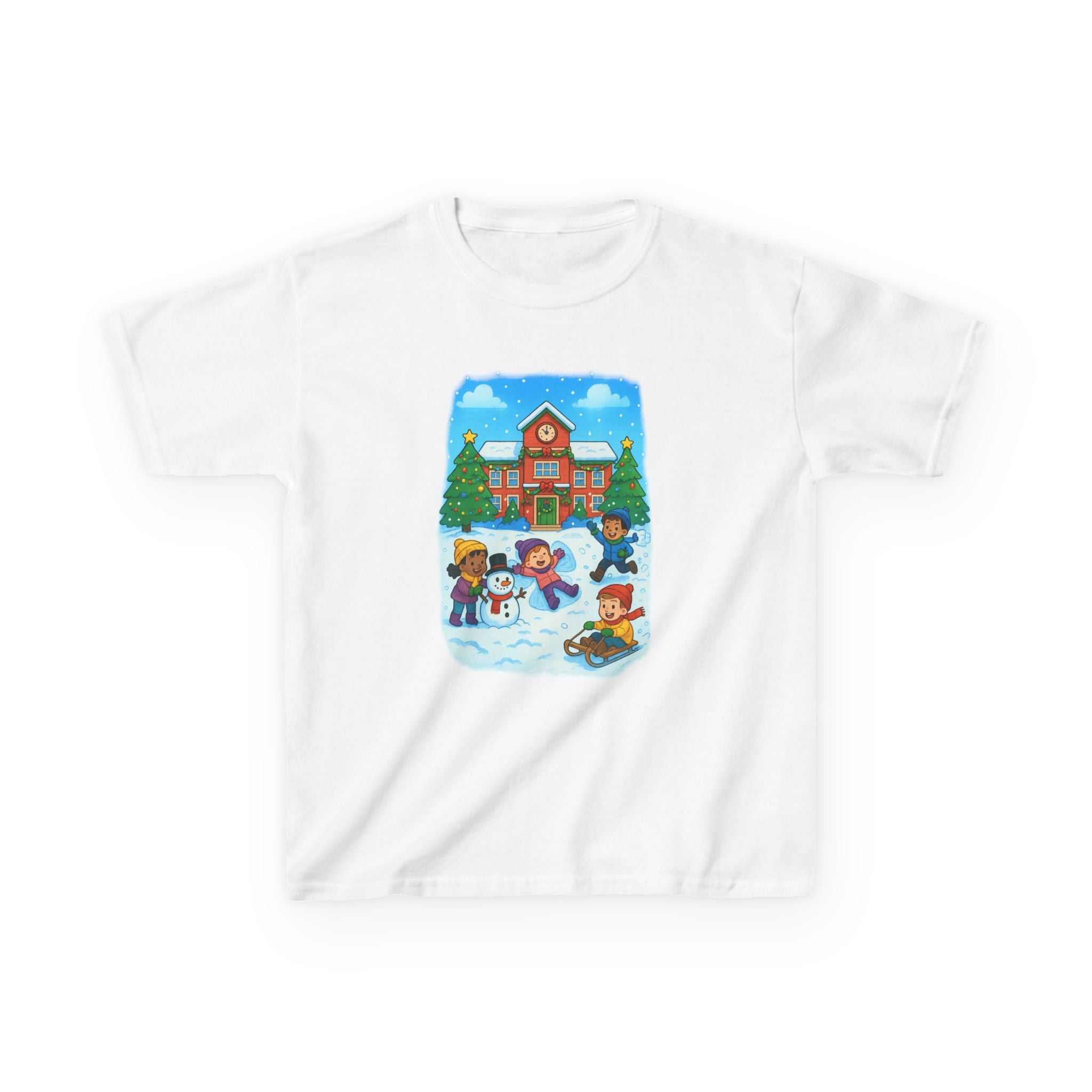 Winter Wonderland Holidays School Recess Kids T-Shirt