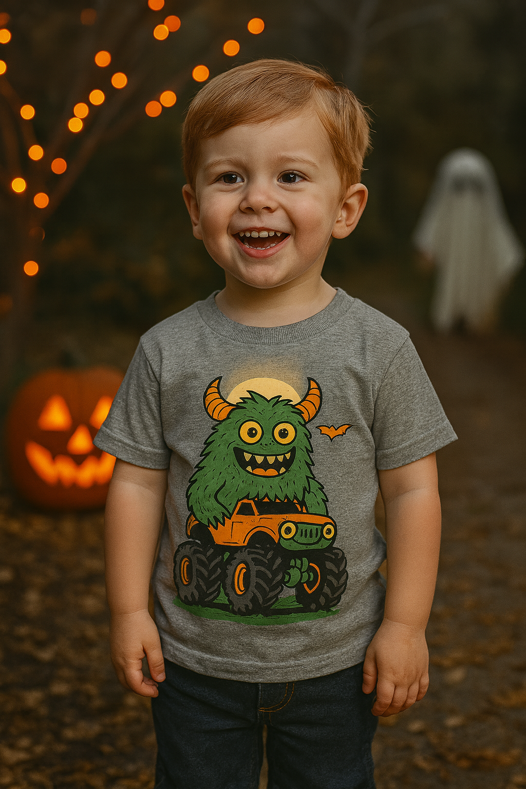 Monster Truck Adventure Kids Tee, Cute Kids Shirt, Halloween Apparel, Unique Gift for Kids