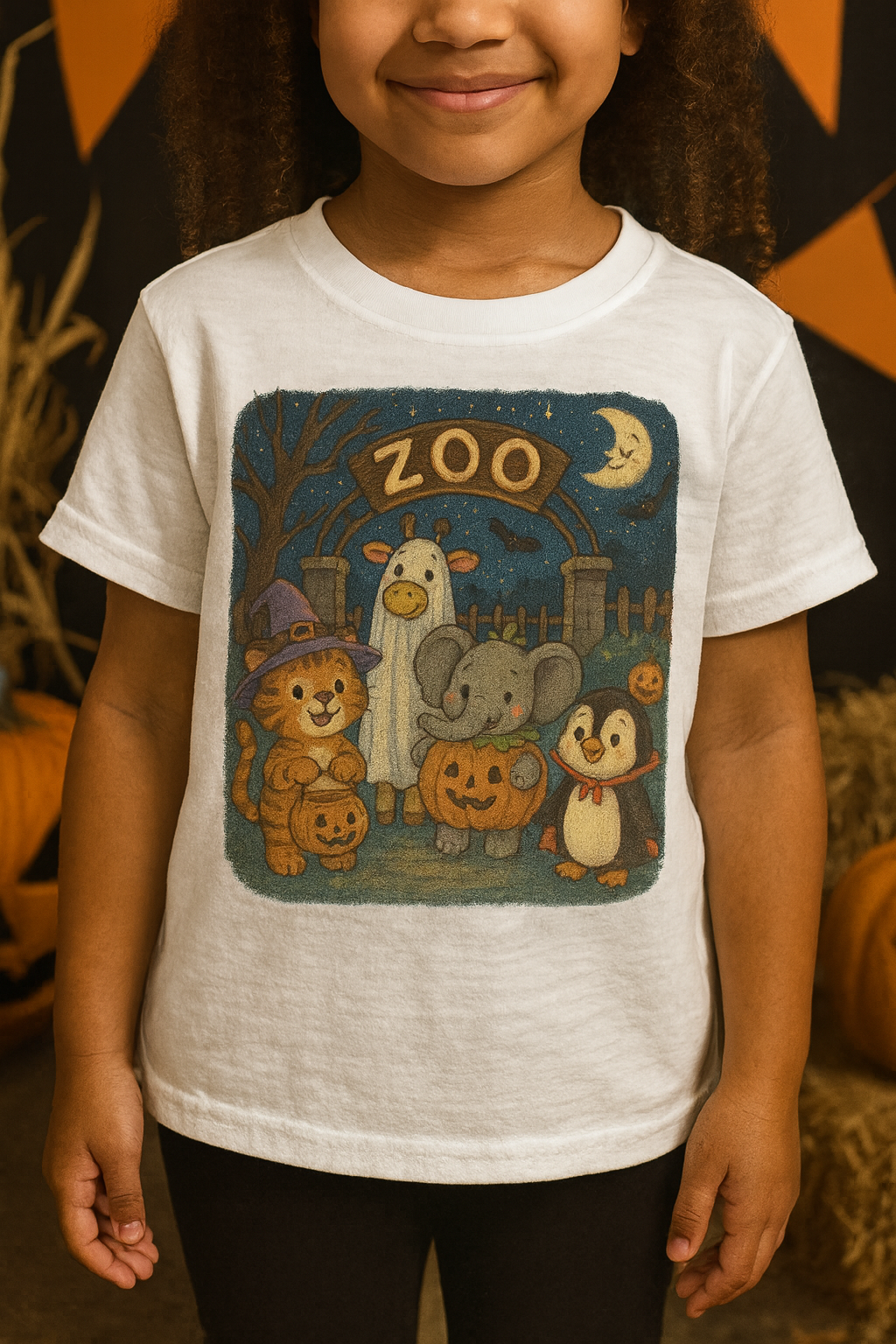 Halloween Zoo Toddler Long Sleeve Tee, Cute Animal Shirt, Toddler Halloween Costume, Kids Fall Shirt