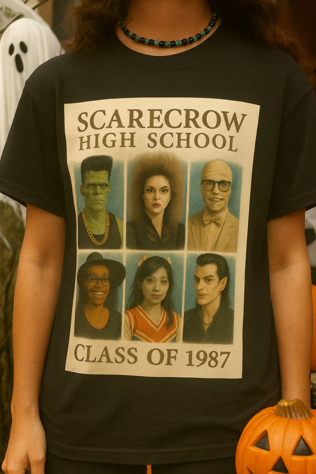 Scarecrow High School Class of 1987 Youth Long Sleeve Tee, School Spirit Apparel, Unique Gift Idea
