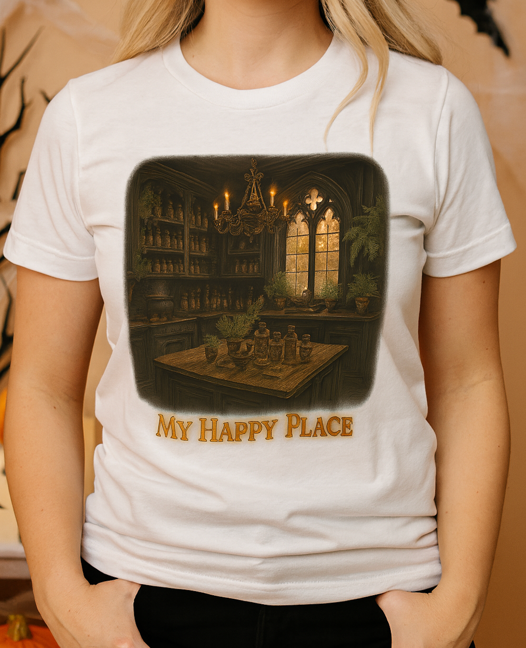 Cozy Unisex Long Sleeve Tee - 'My Happy Place' Shirt, Perfect Gift for Book Lovers, Relaxation Wear, Fall Fashion, Book Lovers