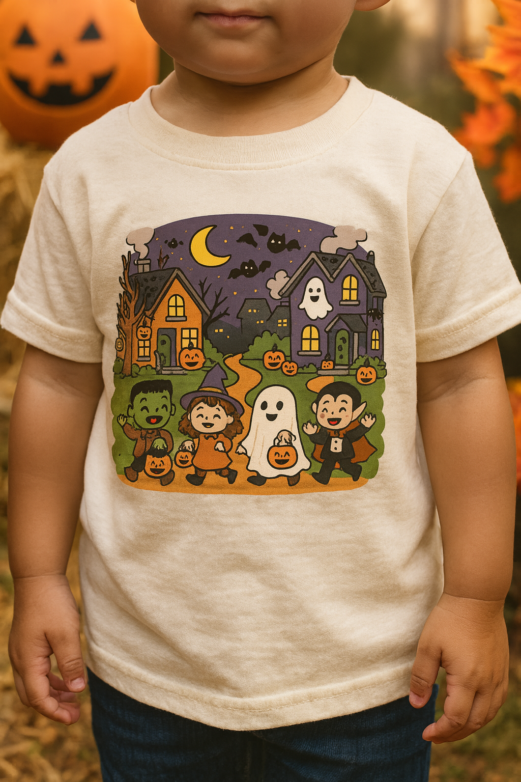 Halloween Toddler Long Sleeve Tee, Cute Kids Halloween Shirt, Fall Wardrobe Piece