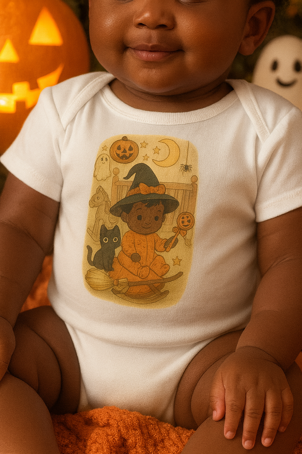 Adorable Halloween Infant Bodysuit, Long Sleeve Baby Shirt, Cute Costume Outfit, Baby Halloween Clothes