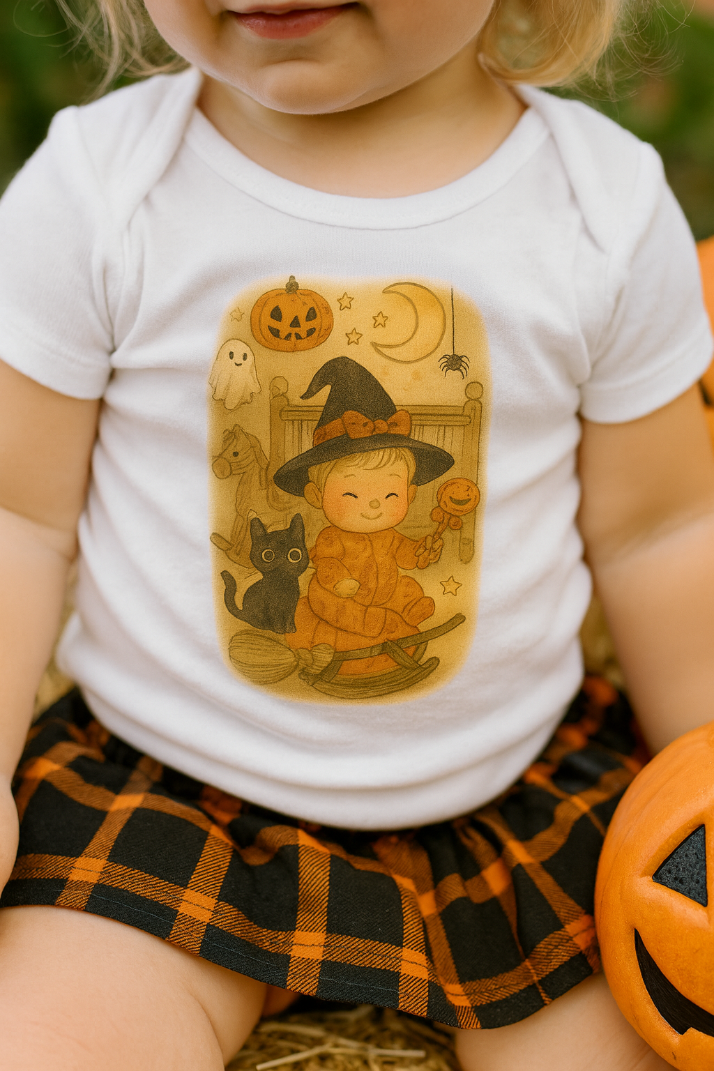 Halloween Baby Bodysuit, Adorable Infant Long Sleeve Costume, Fall Celebration Outfit