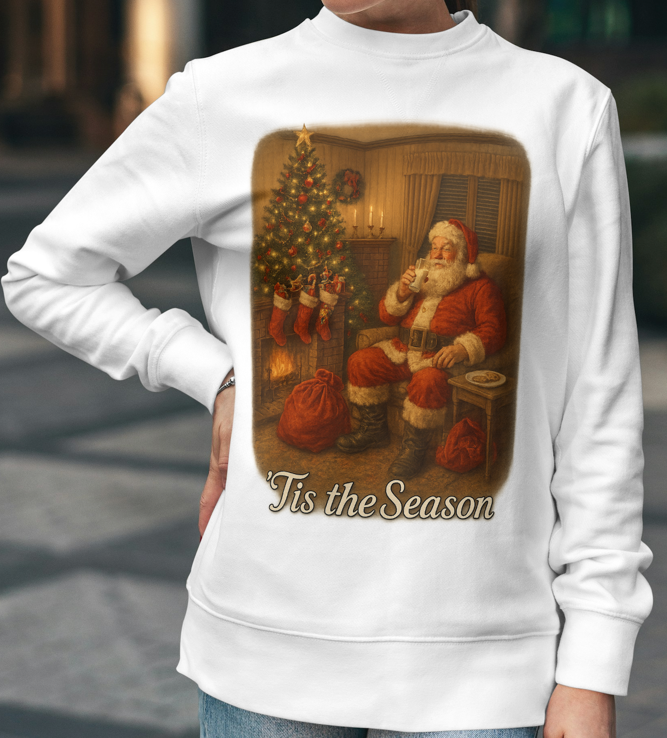 Vintage Nostalgic Christmas Santa Clause Sweatshirt
