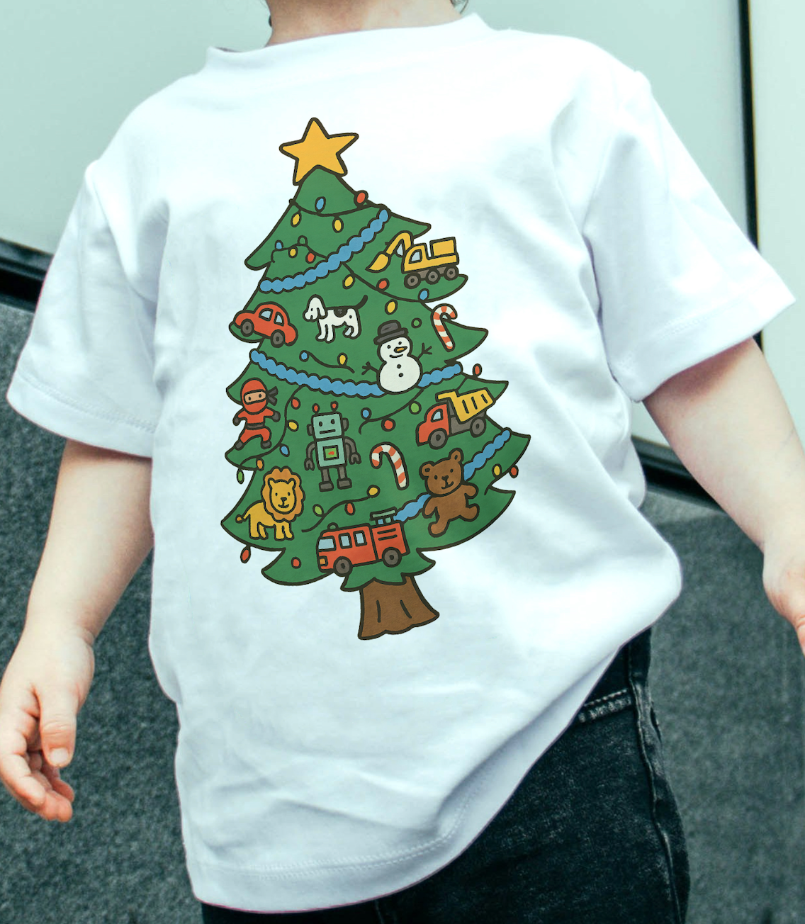 Christmas Tree Boy Toys Kids T-Shirt