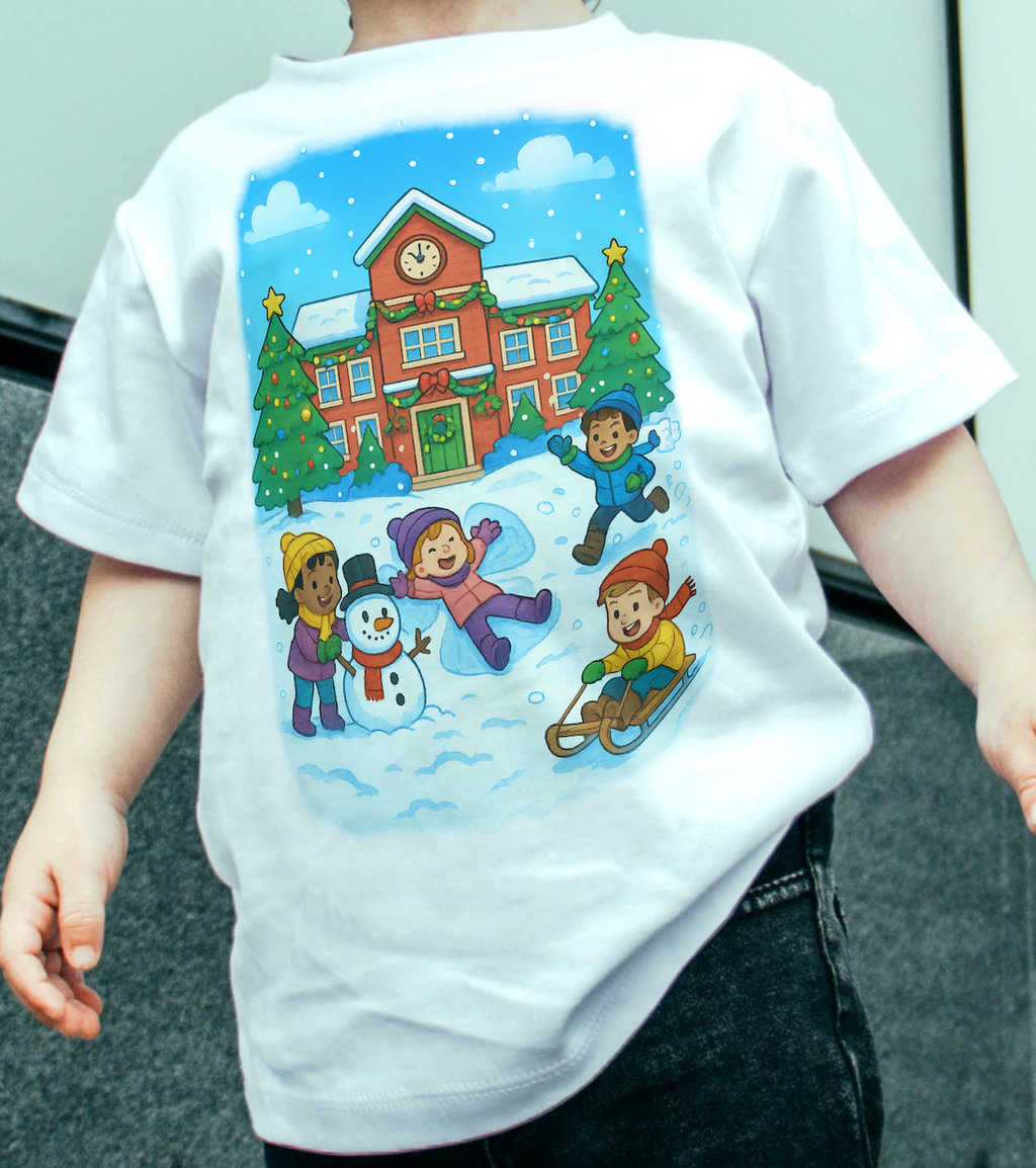 Winter Wonderland Holidays School Recess Kids T-Shirt