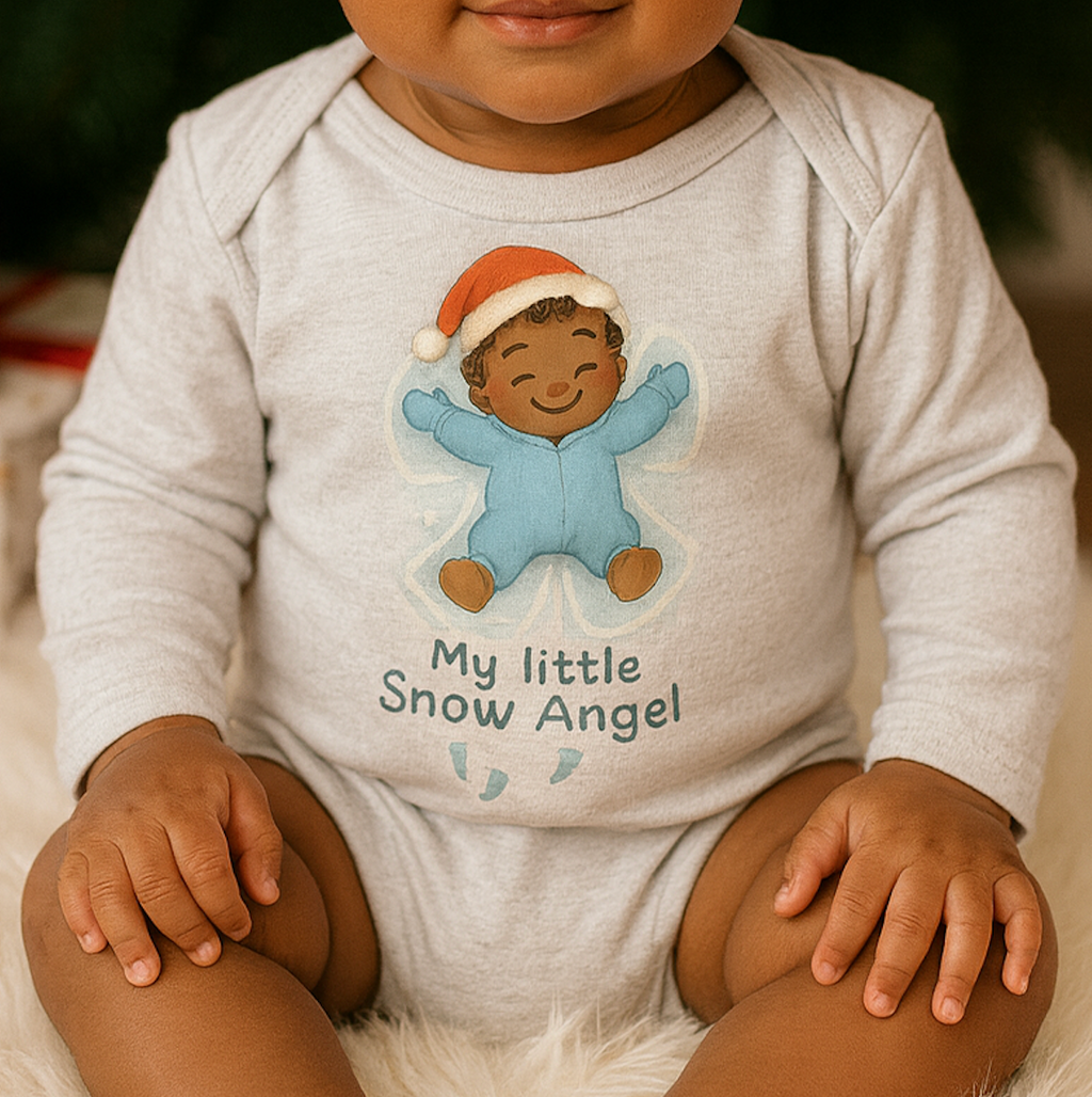 Infant Bodysuit "My Little Snow Angel" Holiday Winter Baby Onesie