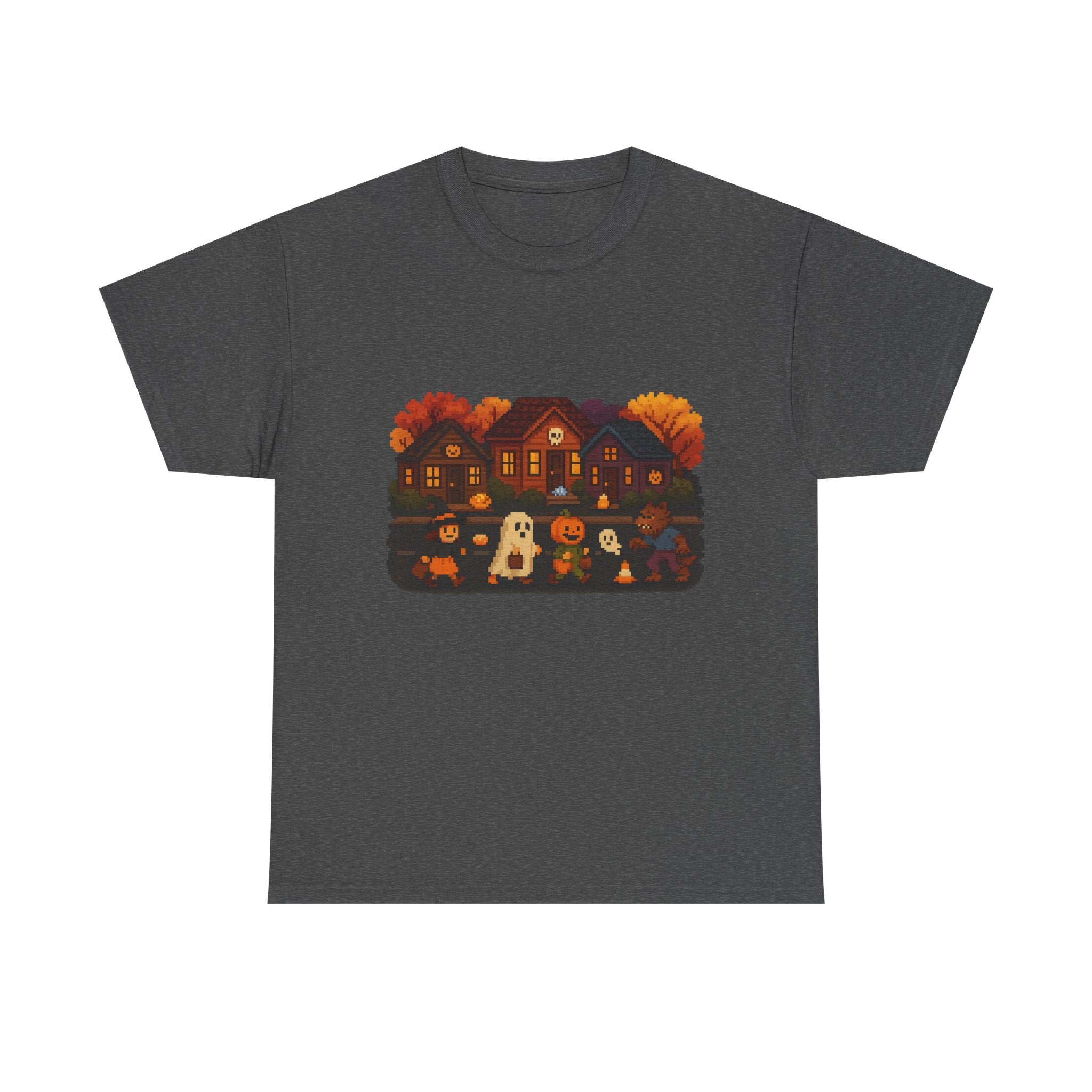 Cozy Halloween T-Shirt with Festive Design, Vintage Video Game, Halloween, Fall Tee for Adults