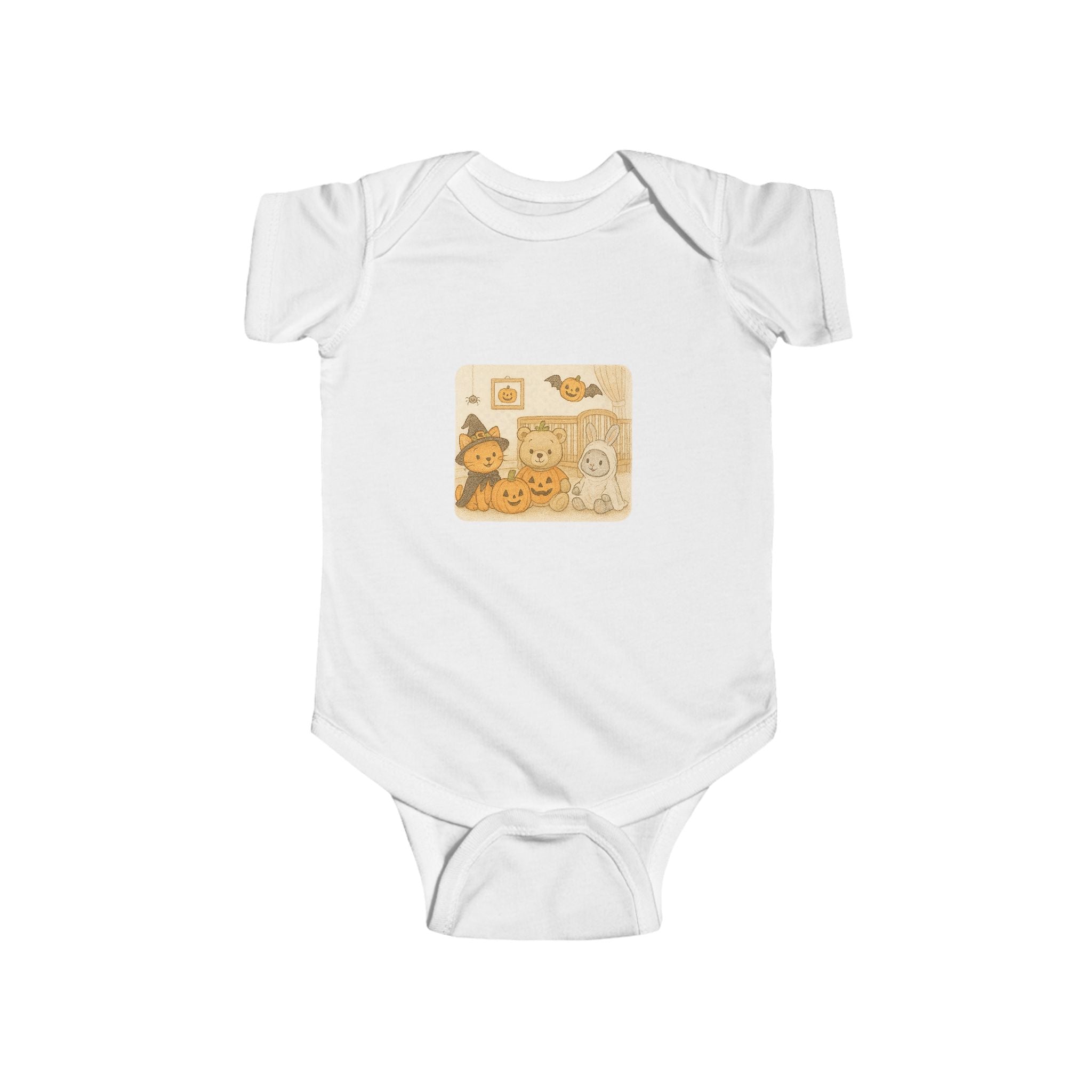 Adorable Cartoon Bodysuit, Cute Baby Clothes, Infant Outfit, Halloween Baby Bodysuit, Newborn Gift