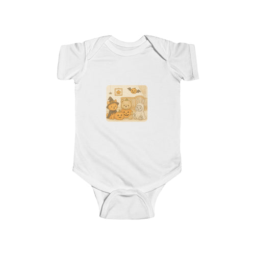 Adorable Cartoon Bodysuit, Cute Baby Clothes, Infant Outfit, Halloween Baby Bodysuit, Newborn Gift