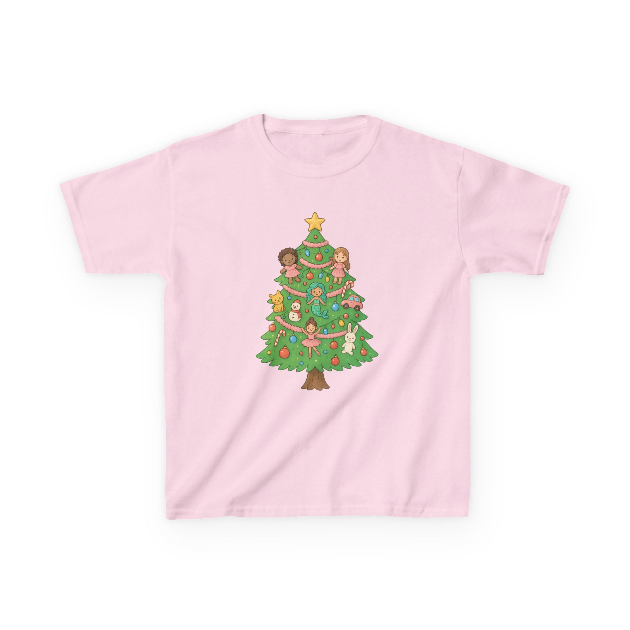 Christmas Tree Girls Toys Festive Holiday Kids T-Shirt