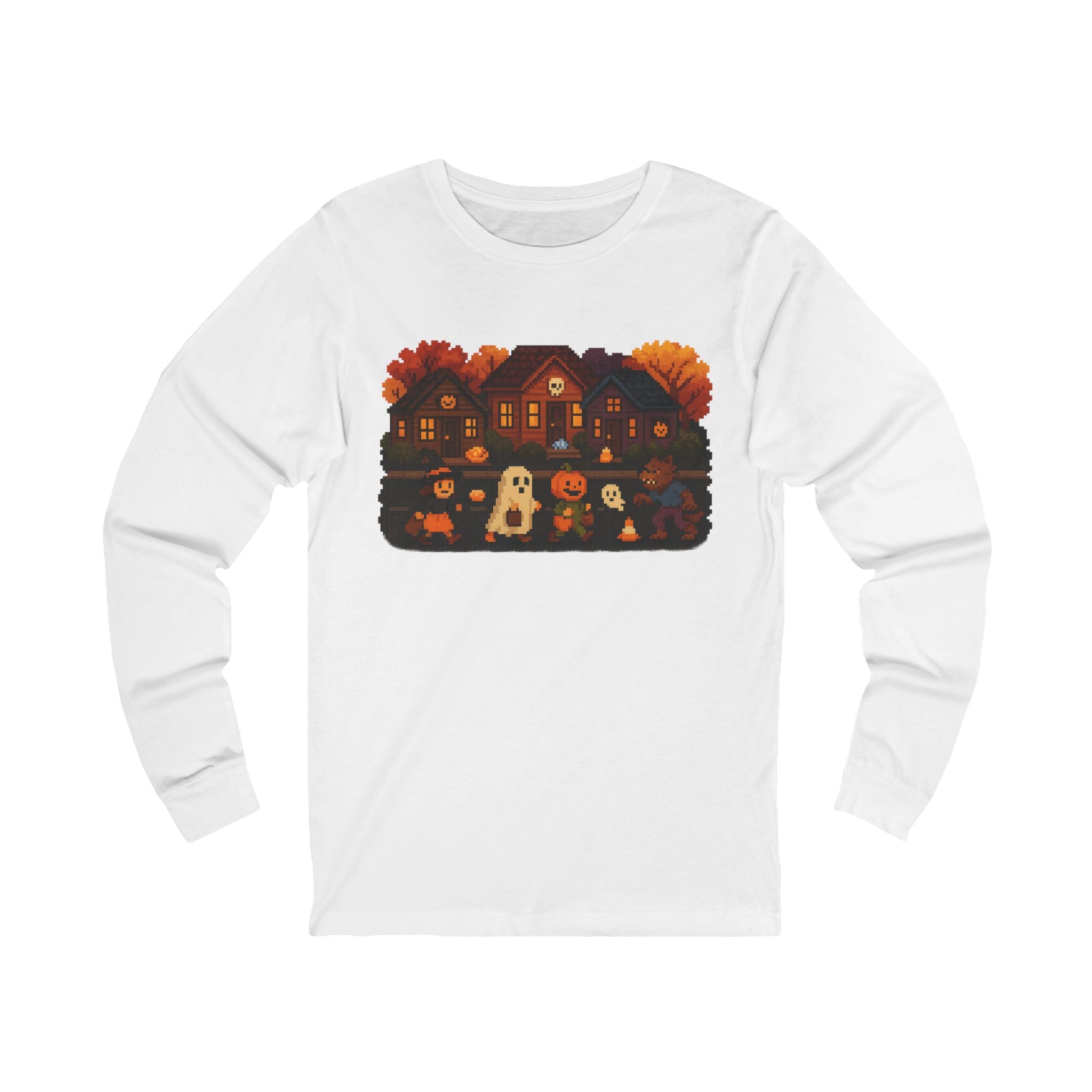 Halloween T-Shirt with Festive Design, Vintage Video Game, Halloween, Fall Tee for Adults