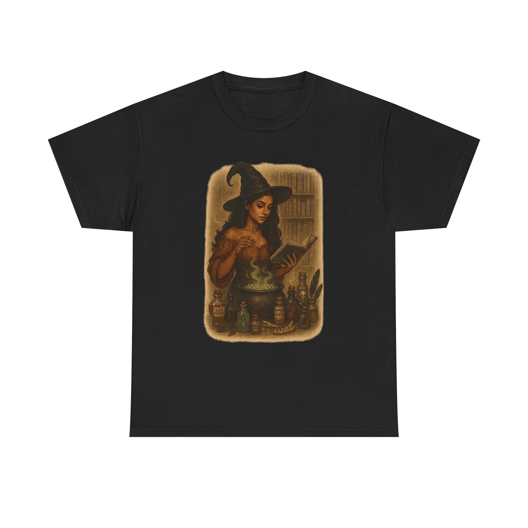 Witchy Heavy Cotton Tee, Witch T-Shirt, Halloween Apparel, Dark Romance Book