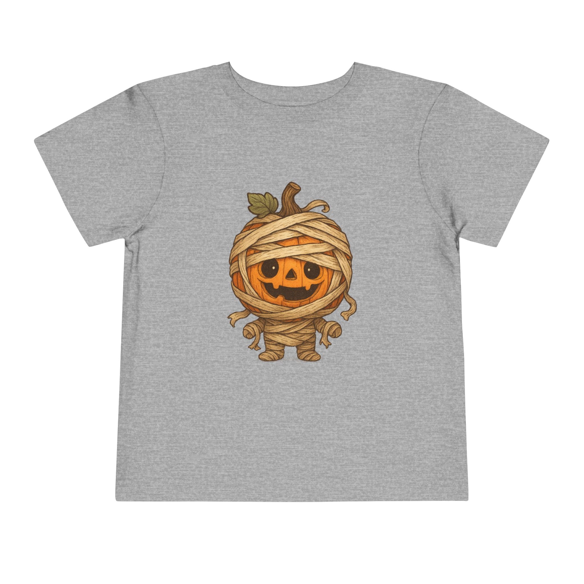 Halloween Mummy Pumpkin Toddler Tee, Cute Halloween Shirt, Fall Kids Clothing