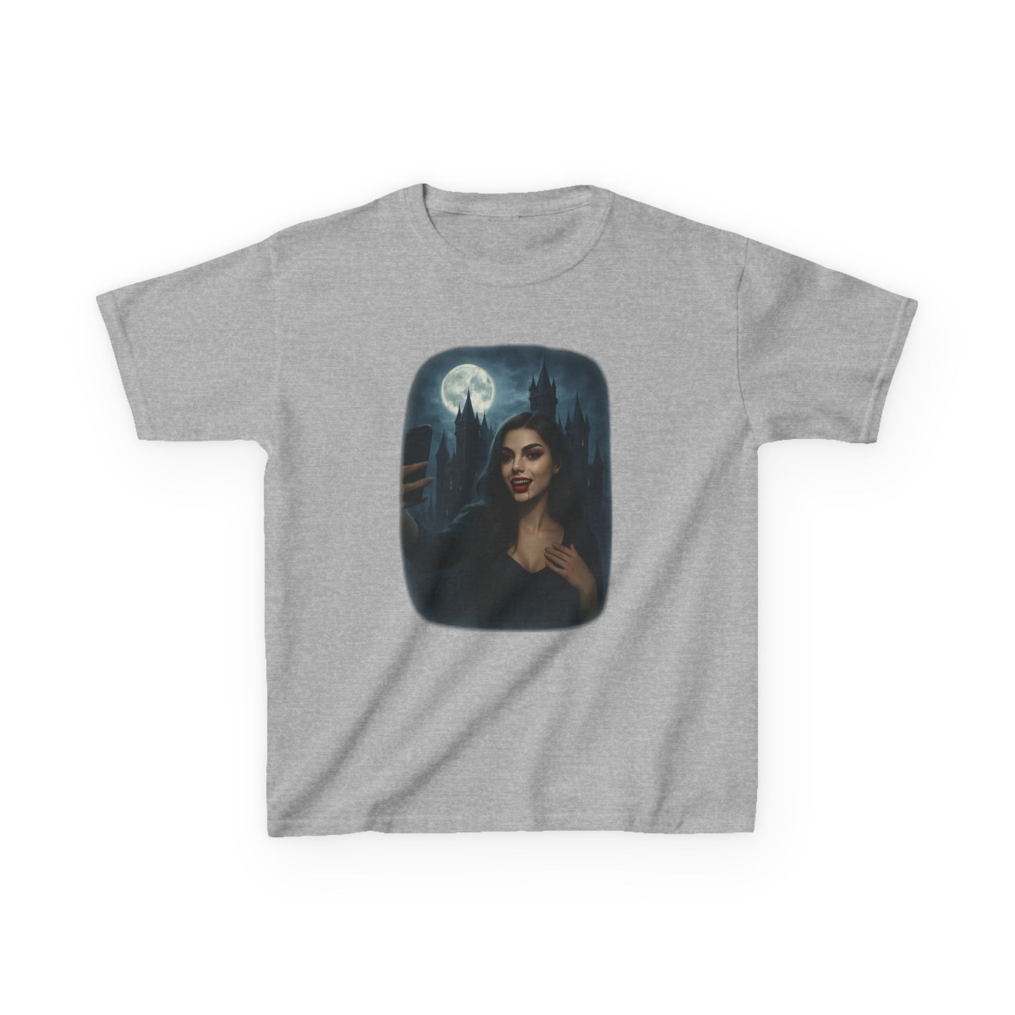 Influencer, Instagram Selfie Vampire, Kids Tee Shirt, Halloween Apparel, Gift for Kids