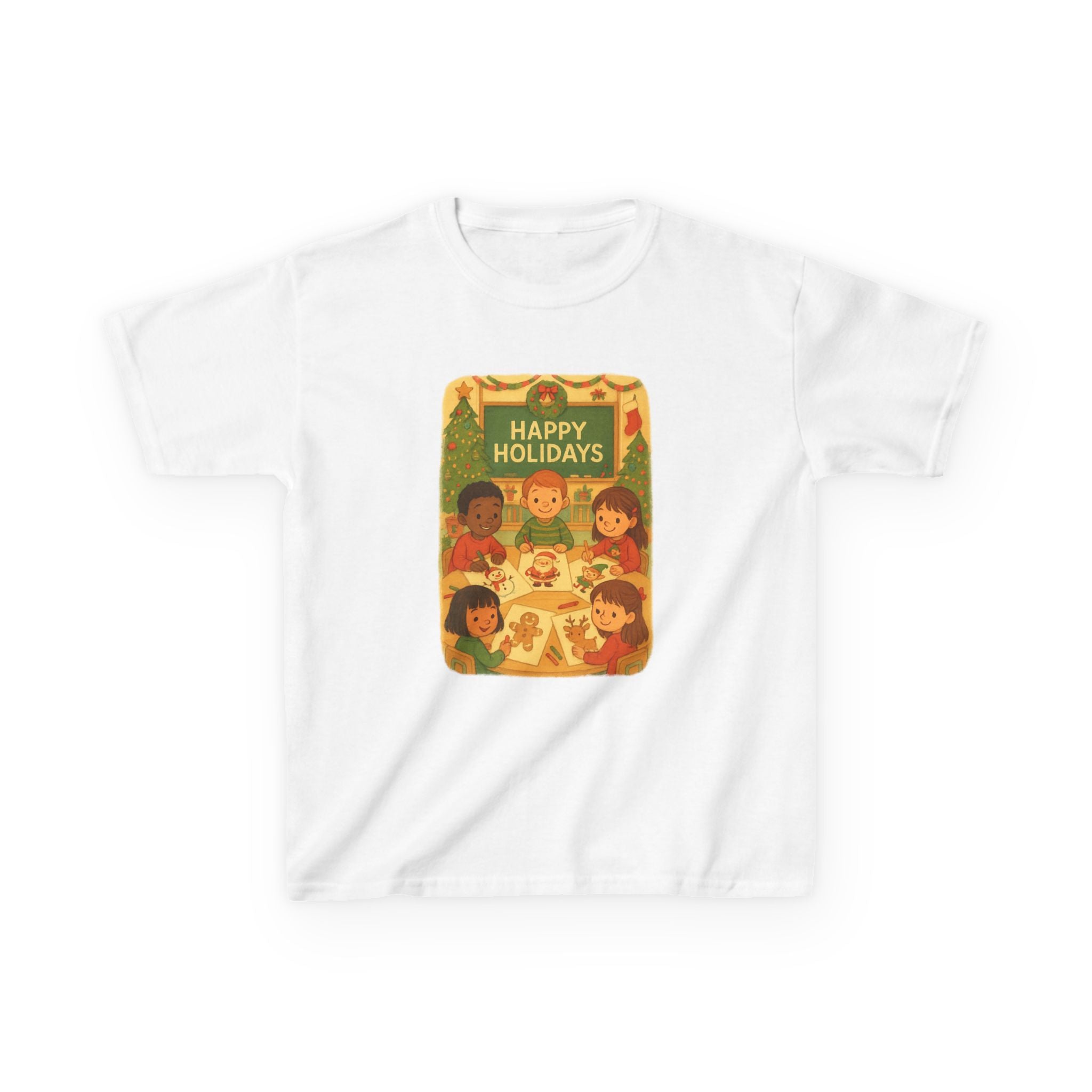 Happy Holidays School Room Christmas Kids Tee