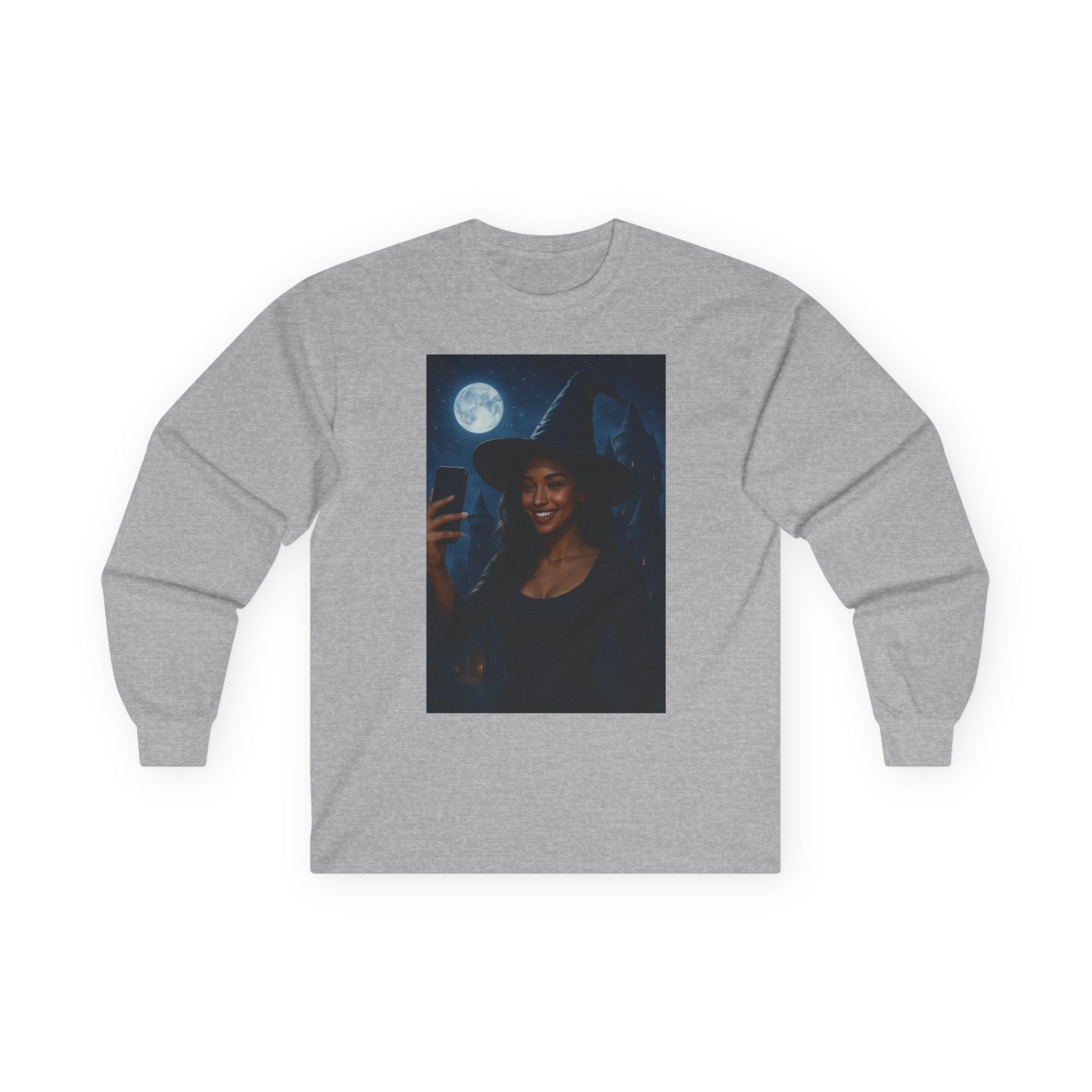 Influencer, Instagram Selfie Witch Halloween T-Shirt, Long Sleeve Tee