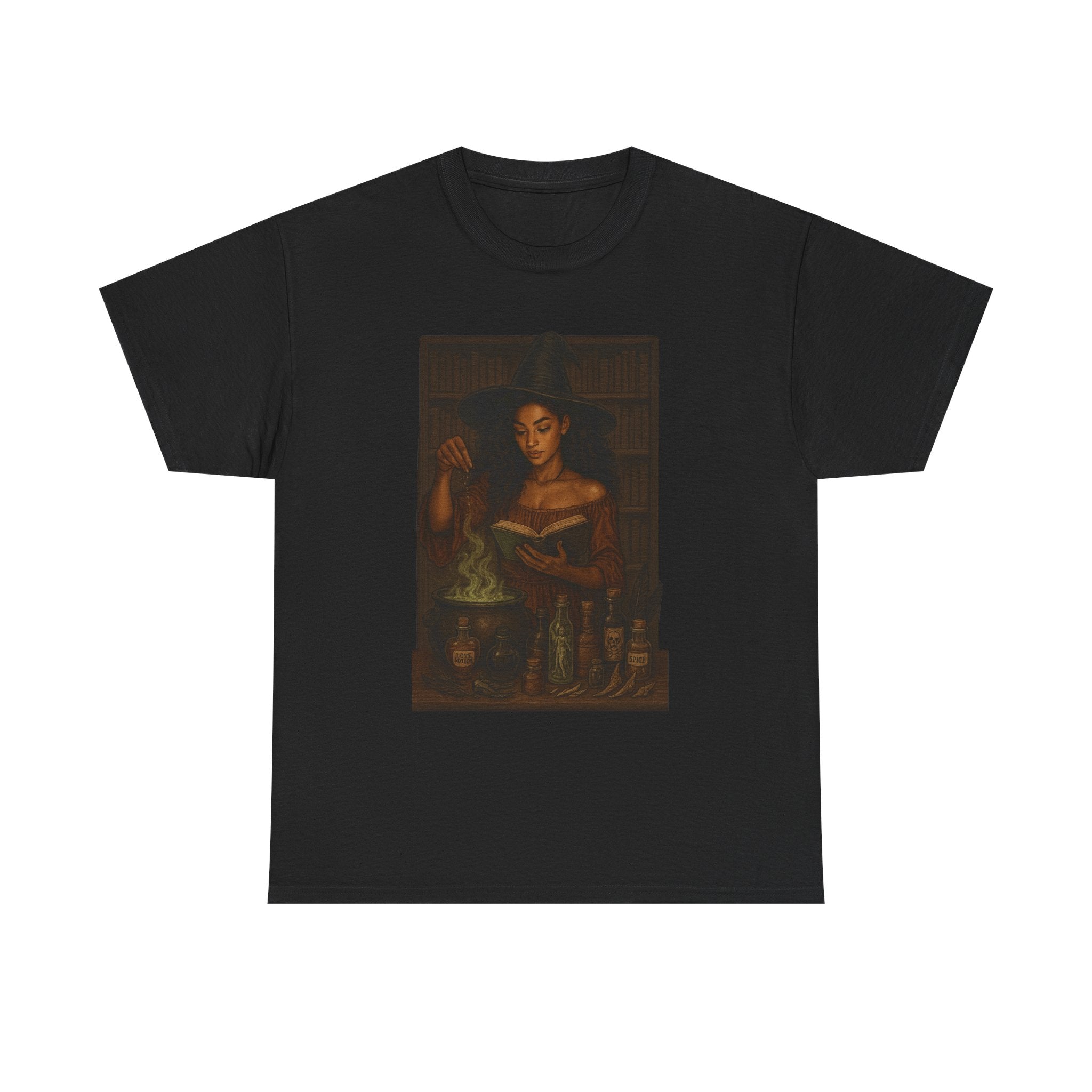 Alchemy-Themed Unisex Heavy Cotton Tee, Vintage Aesthetic Shirt, Dark Romance Book, Witchcraft Apparel