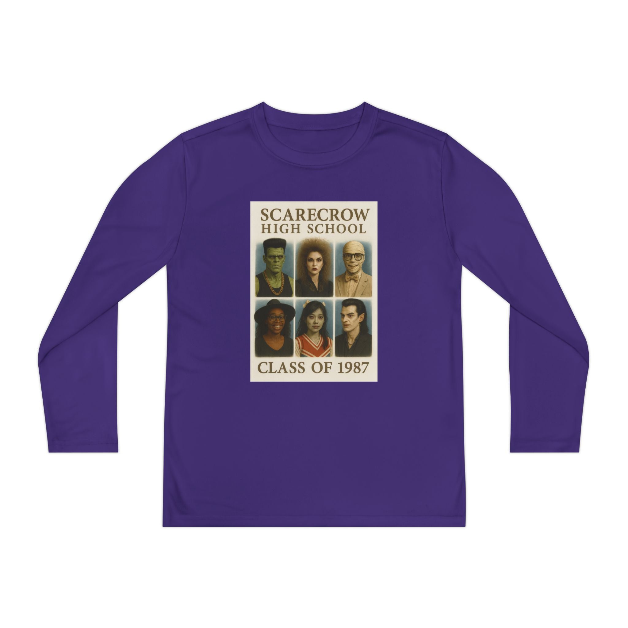 Scarecrow High School Class of 1987 Youth Long Sleeve Tee, School Spirit Apparel, Unique Gift Idea