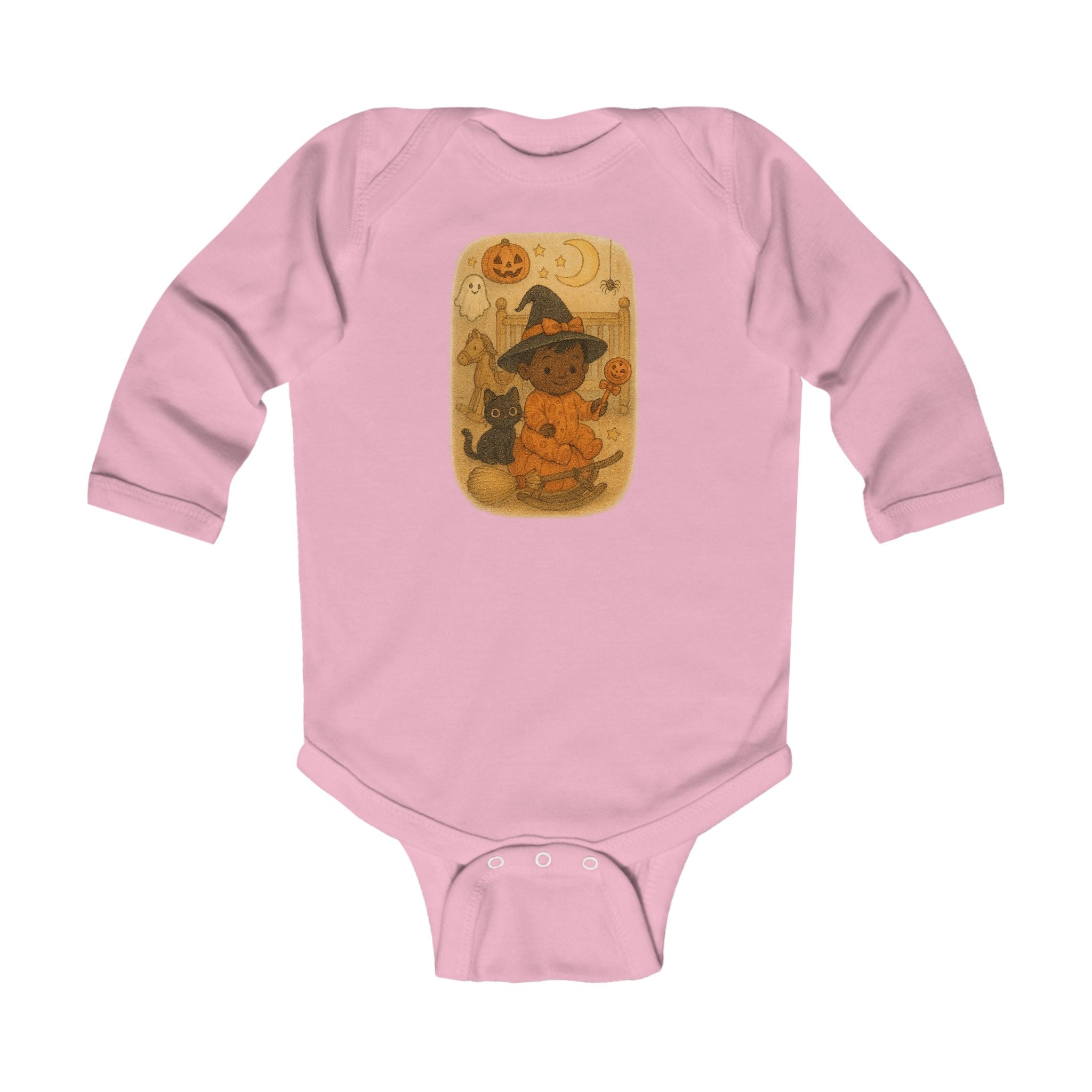 Adorable Halloween Infant Bodysuit, Long Sleeve Baby Shirt, Cute Costume Outfit, Baby Halloween Clothes