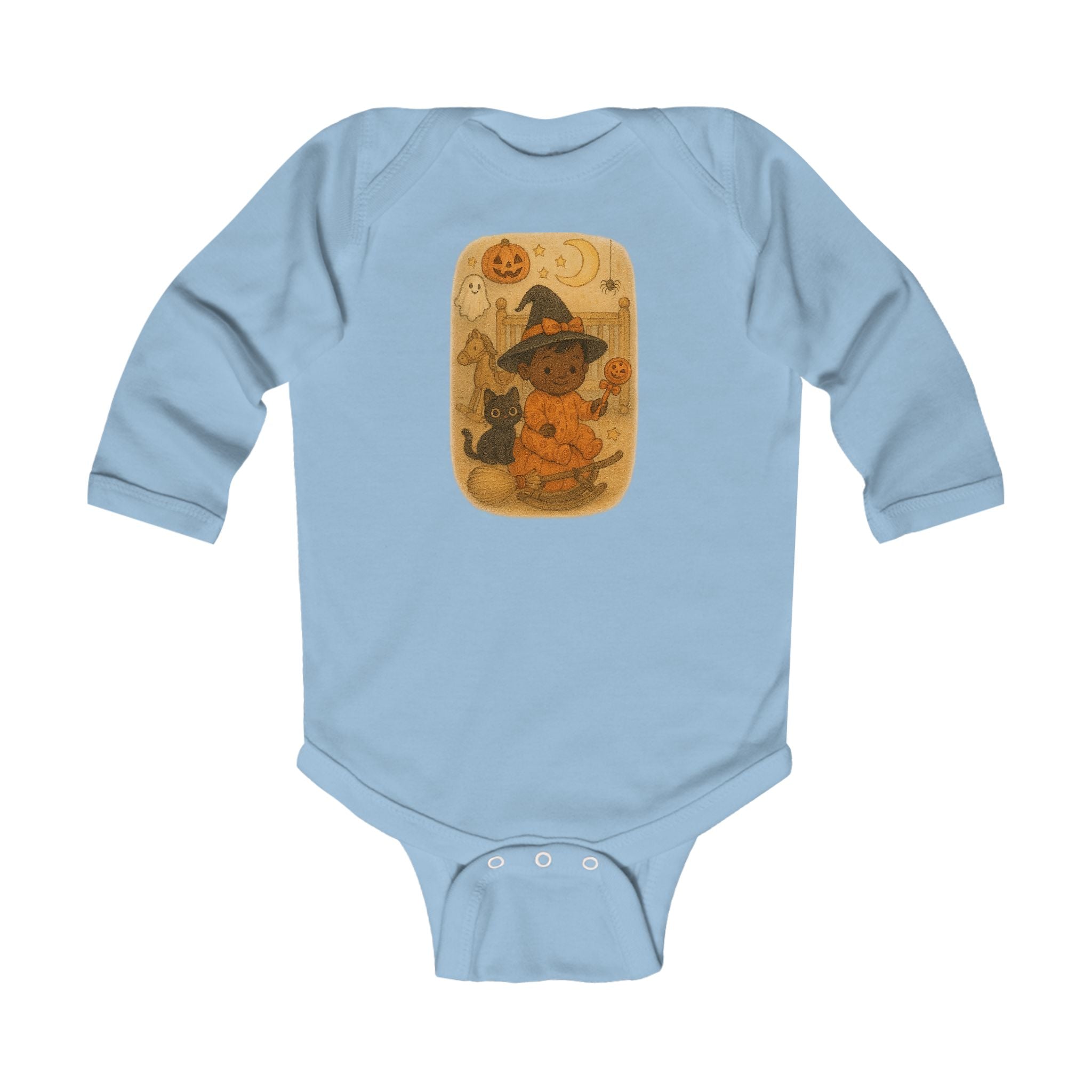 Adorable Halloween Infant Bodysuit, Long Sleeve Baby Shirt, Cute Costume Outfit, Baby Halloween Clothes