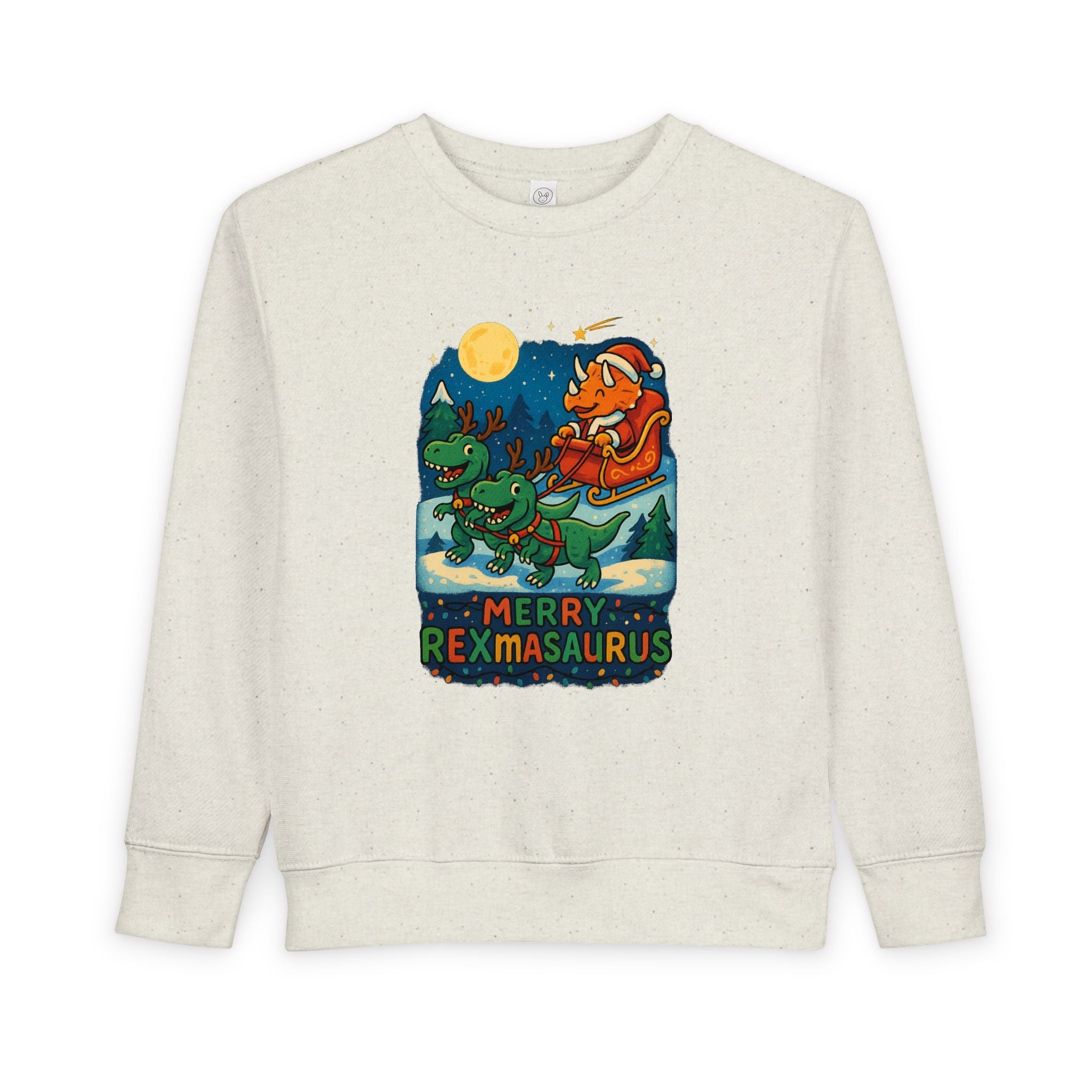 Merry Rexmasaurus Toddler Sweatshirt — Cute Santa T-Rex Holiday Sweatshirt
