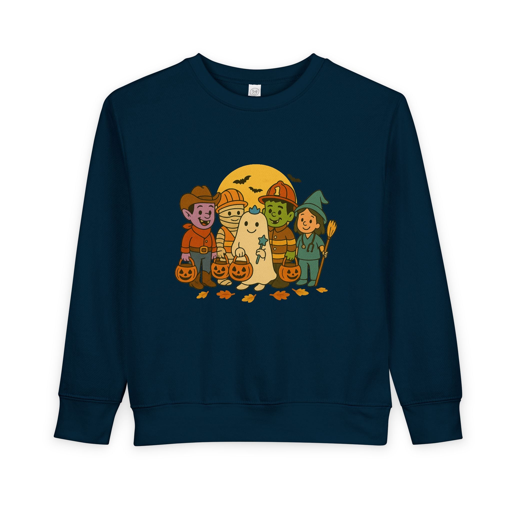 Toddler Halloween Sweatshirt, Cute Kids Ghost Design, Perfect for Pumpkin Picking