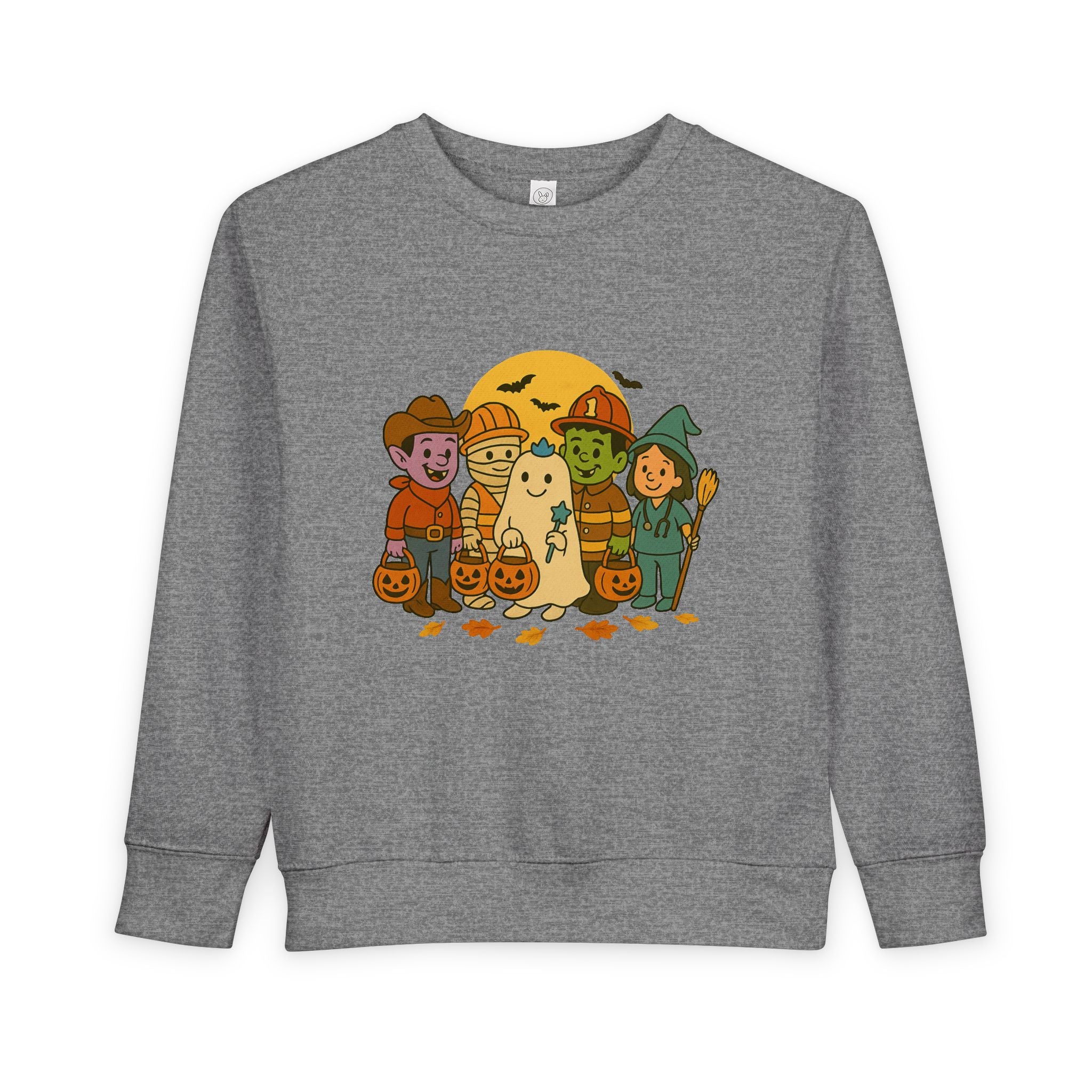 Toddler Halloween Sweatshirt, Cute Kids Ghost Design, Perfect for Pumpkin Picking