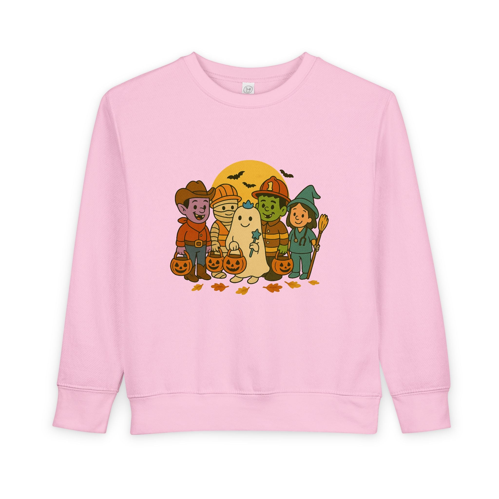 Toddler Halloween Sweatshirt, Cute Kids Ghost Design, Perfect for Pumpkin Picking