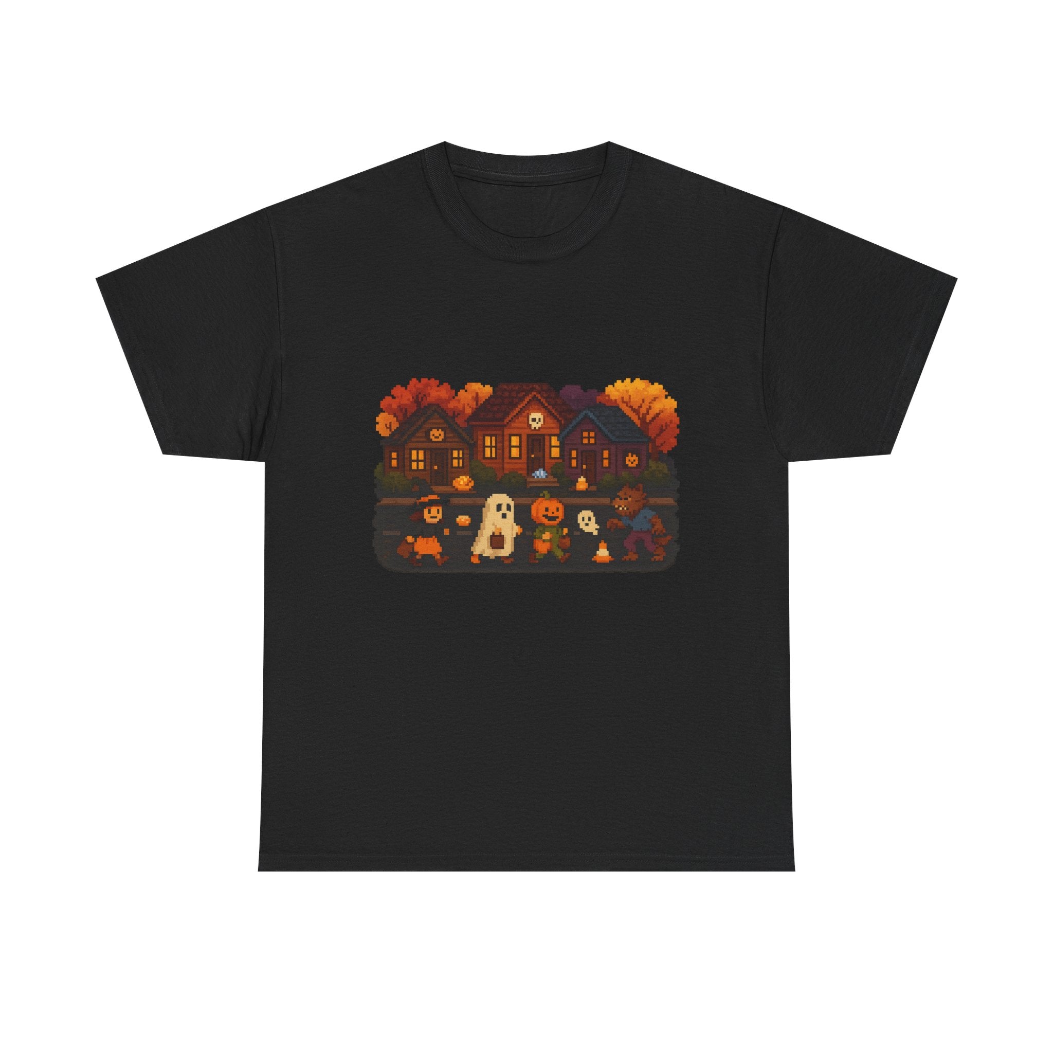 Cozy Halloween T-Shirt with Festive Design, Vintage Video Game, Halloween, Fall Tee for Adults