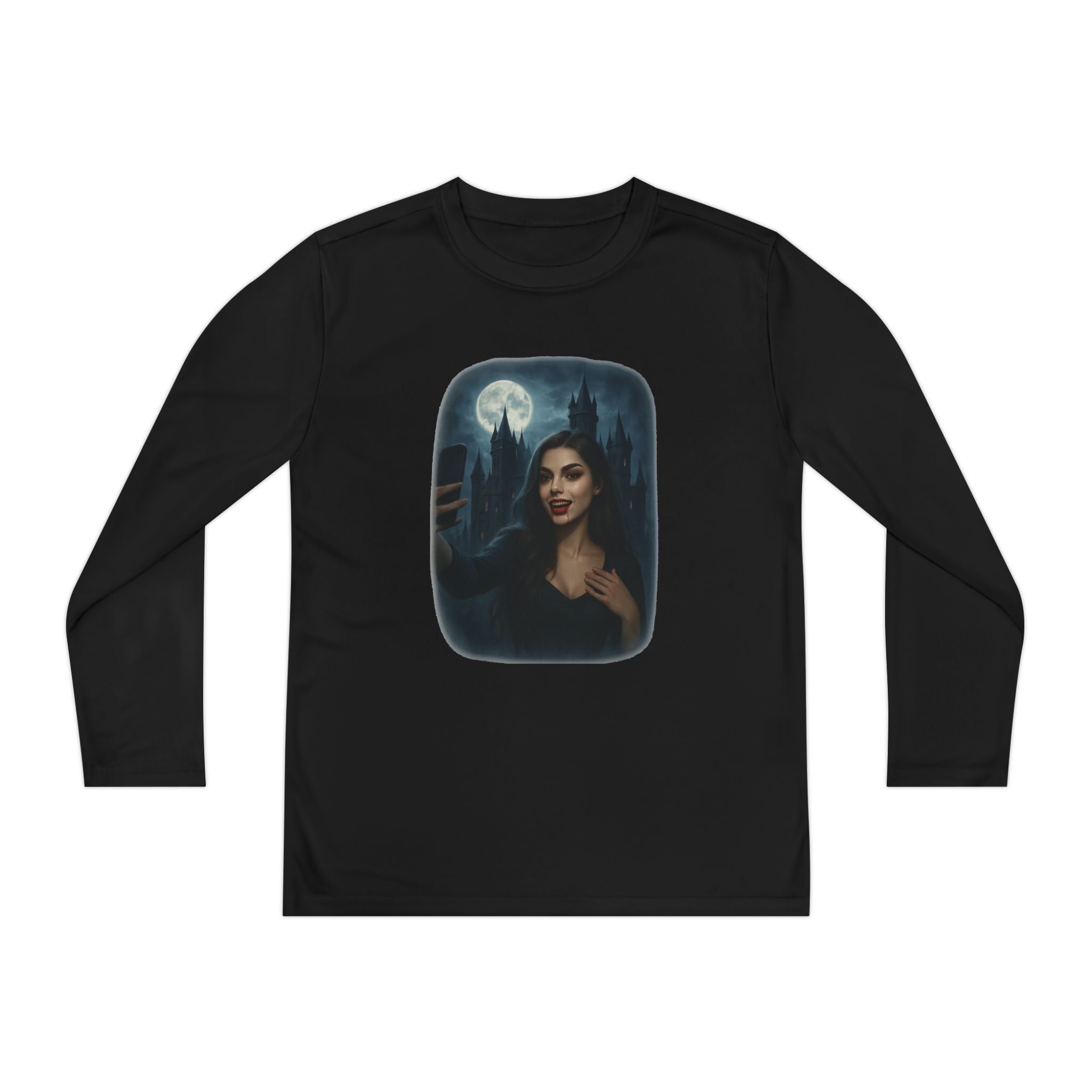 Influencer, Instagram Selfie Witch, Youth Long Sleeve Tee, T-Shirt, Gift for Teens