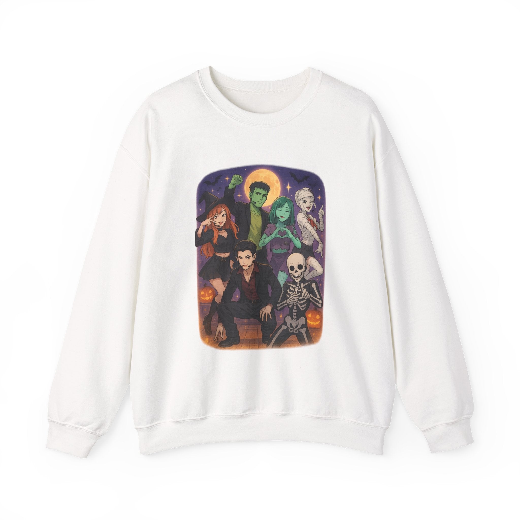 K Pop, Anime, Spooky Character Sweatshirt - Halloween Gift, Crewneck Pullover, Cozy Fall Apparel, Unisex Design, Halloween Party Wear