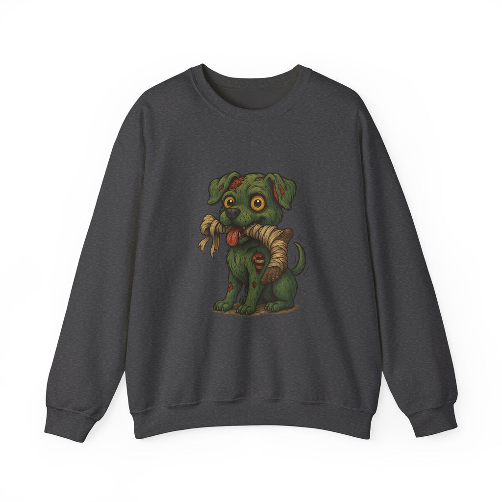 Zombie Pup Sweatshirt | Cute Dog Design, Animal Lover Gift, Warm Crewneck, Halloween Apparel, Cozy Casual Wear