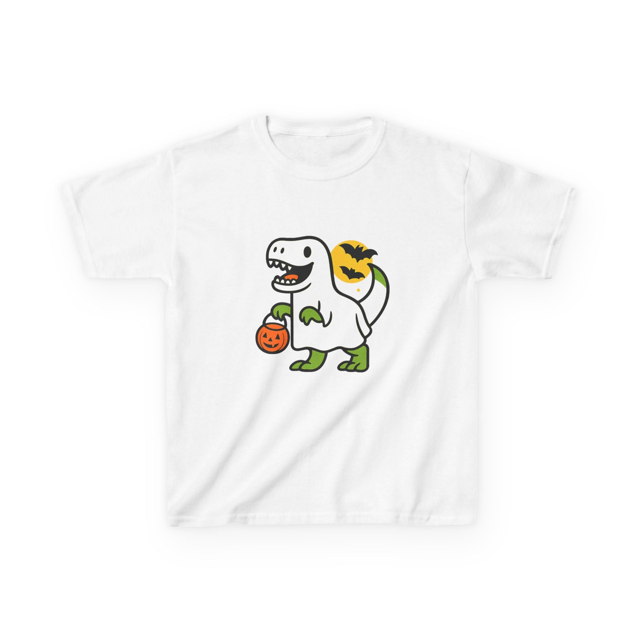 Dinosaur Halloween Kids Tee, Fun Graphic Tee, Kids Cotton Shirt, Cute Kids Tee